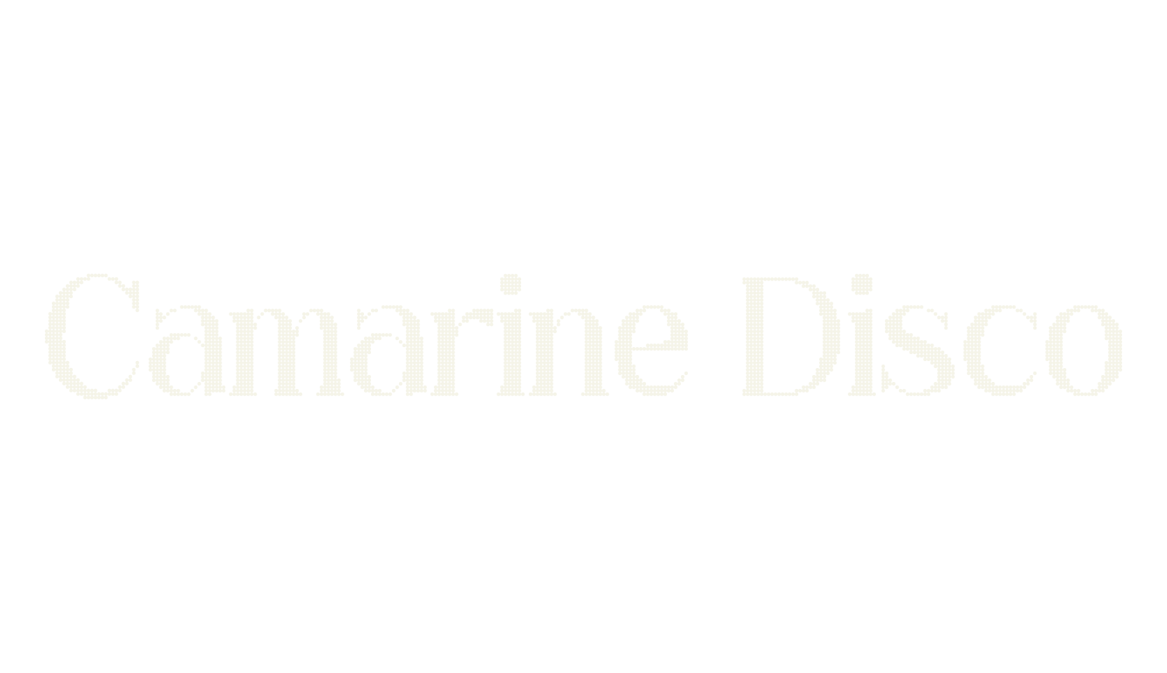 Camarine Disco, digital font preview