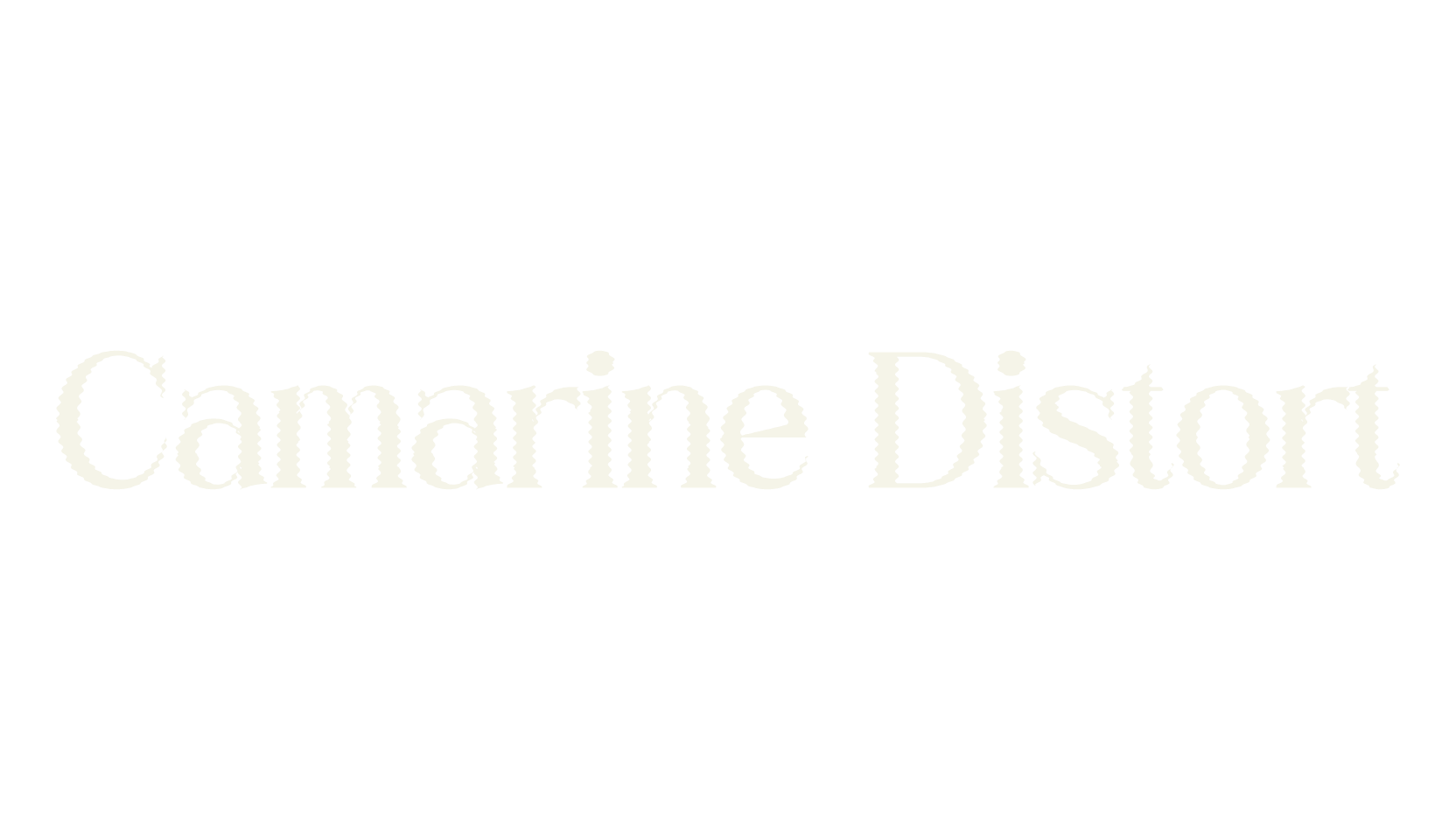 Camarine Distort, serif font preview