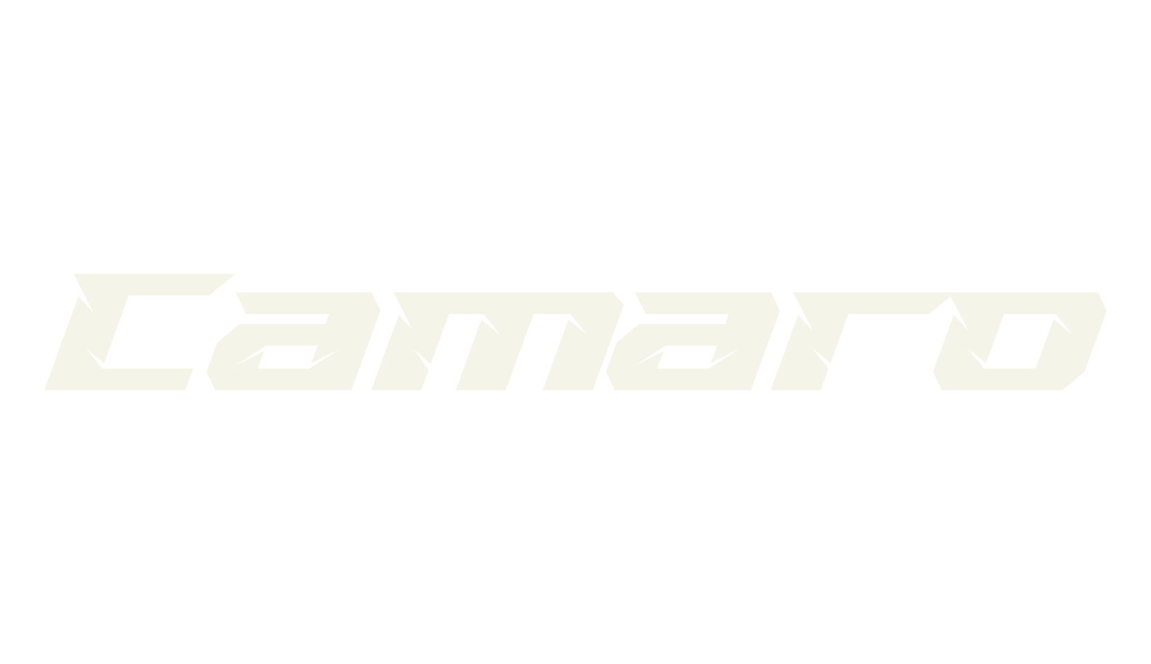 Camaro, racing font preview