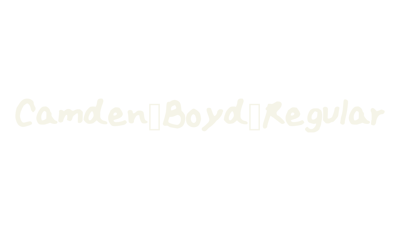 Camden_Boyd_Regular, handwriting font preview