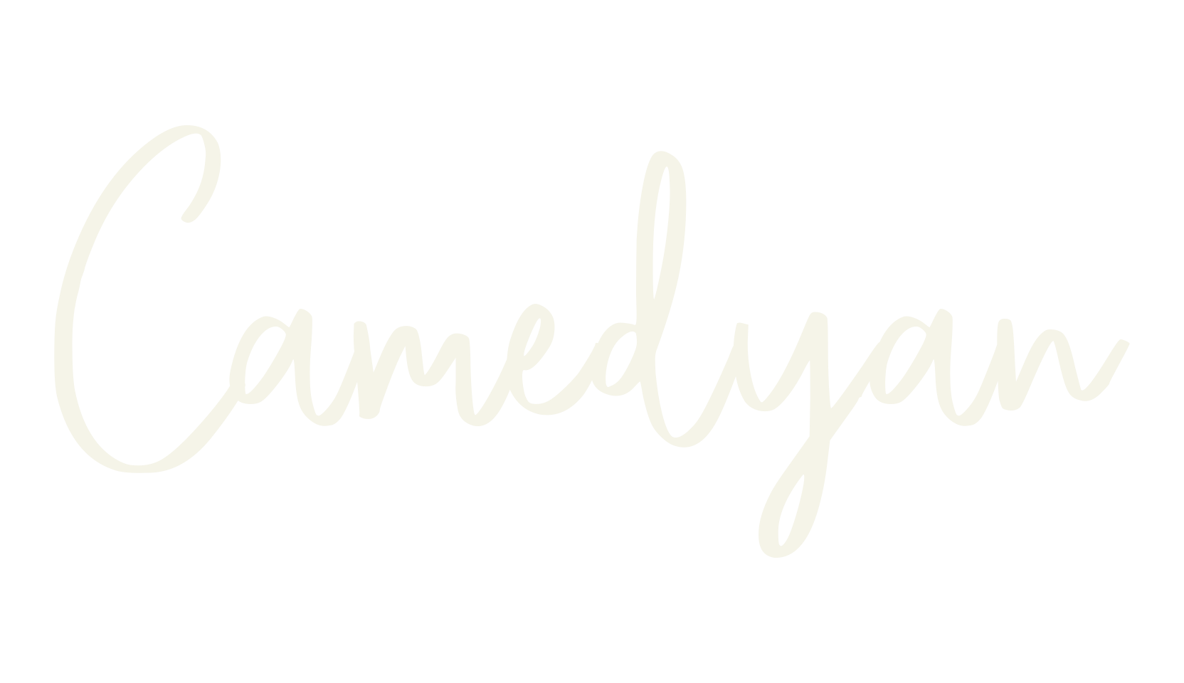 Camedyan, cursive font preview
