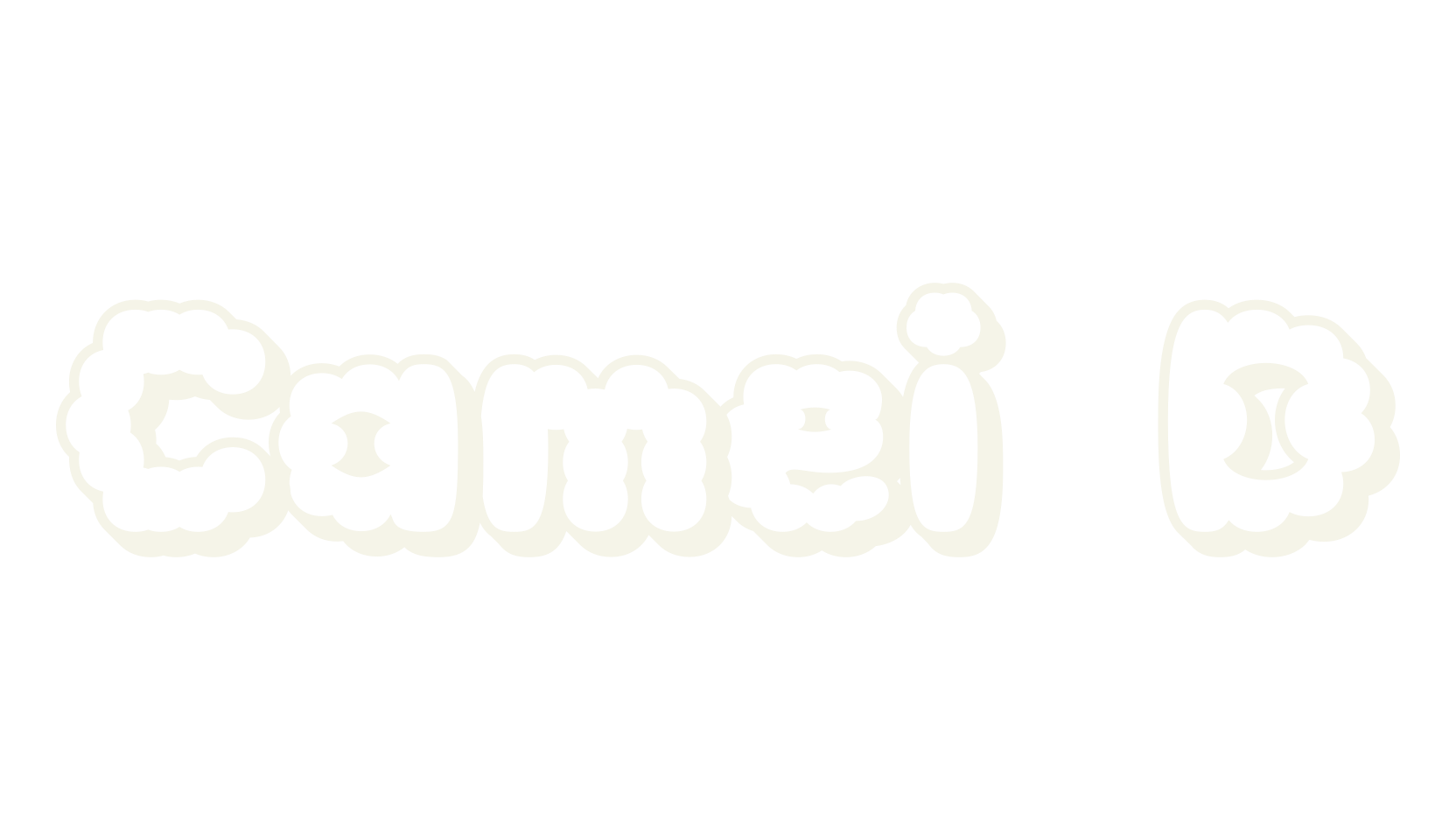Camei 3D, bubble font preview