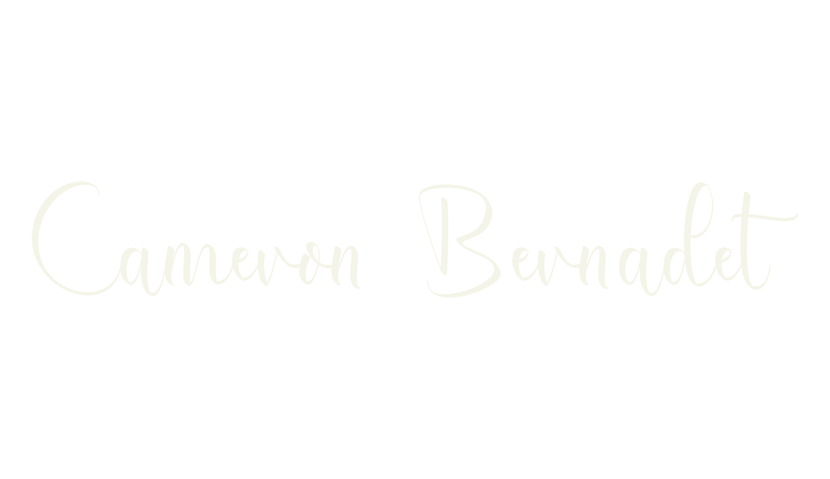 Cameron Bernadet, script font preview