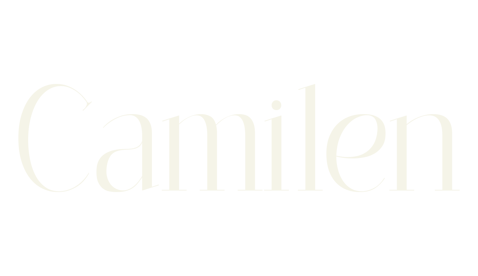 Camilen, elegant font preview
