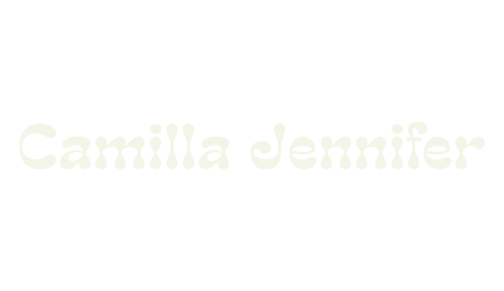 Camilla Jennifer, psychedelic font preview