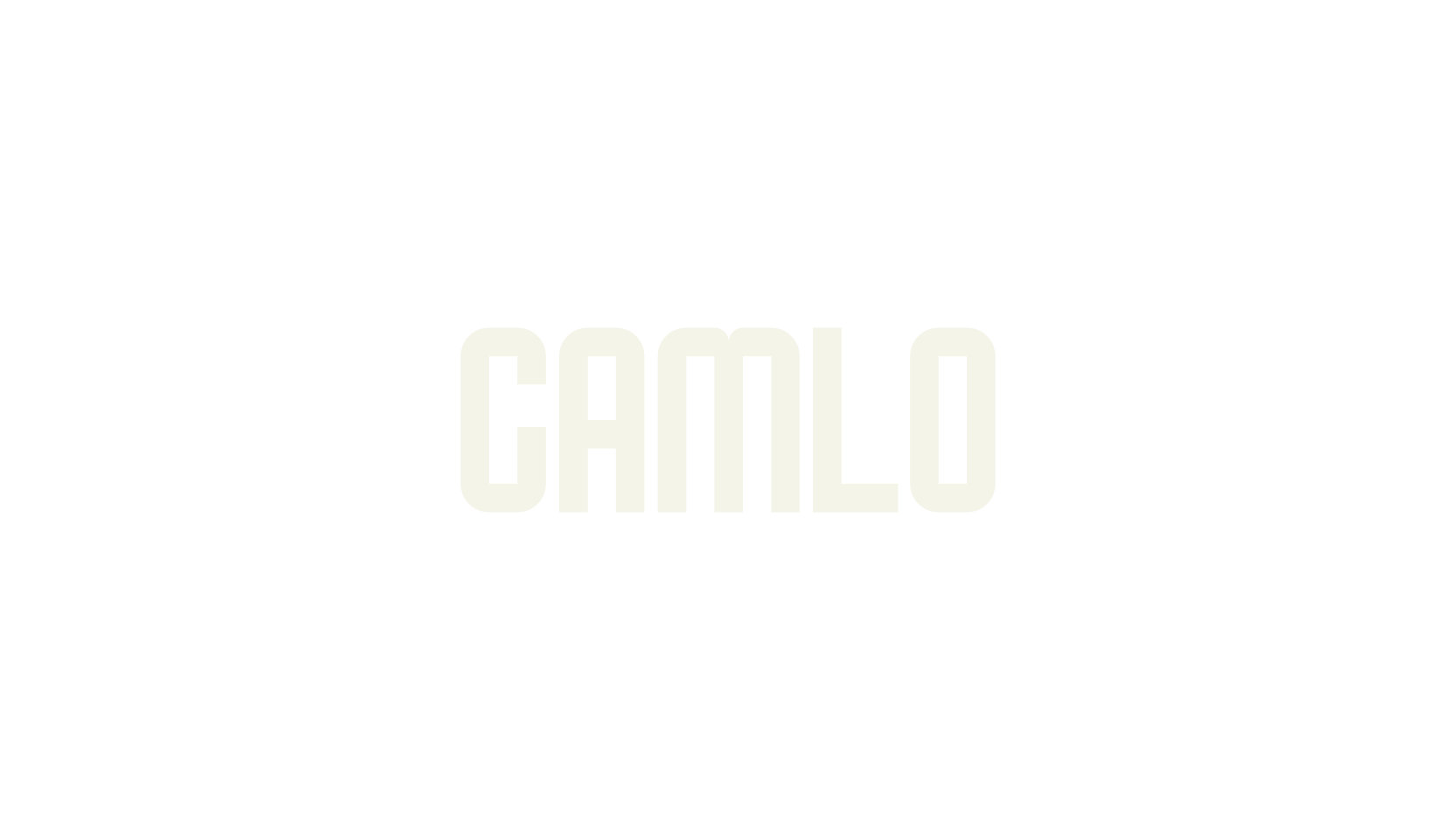 Camlo, lettering font preview