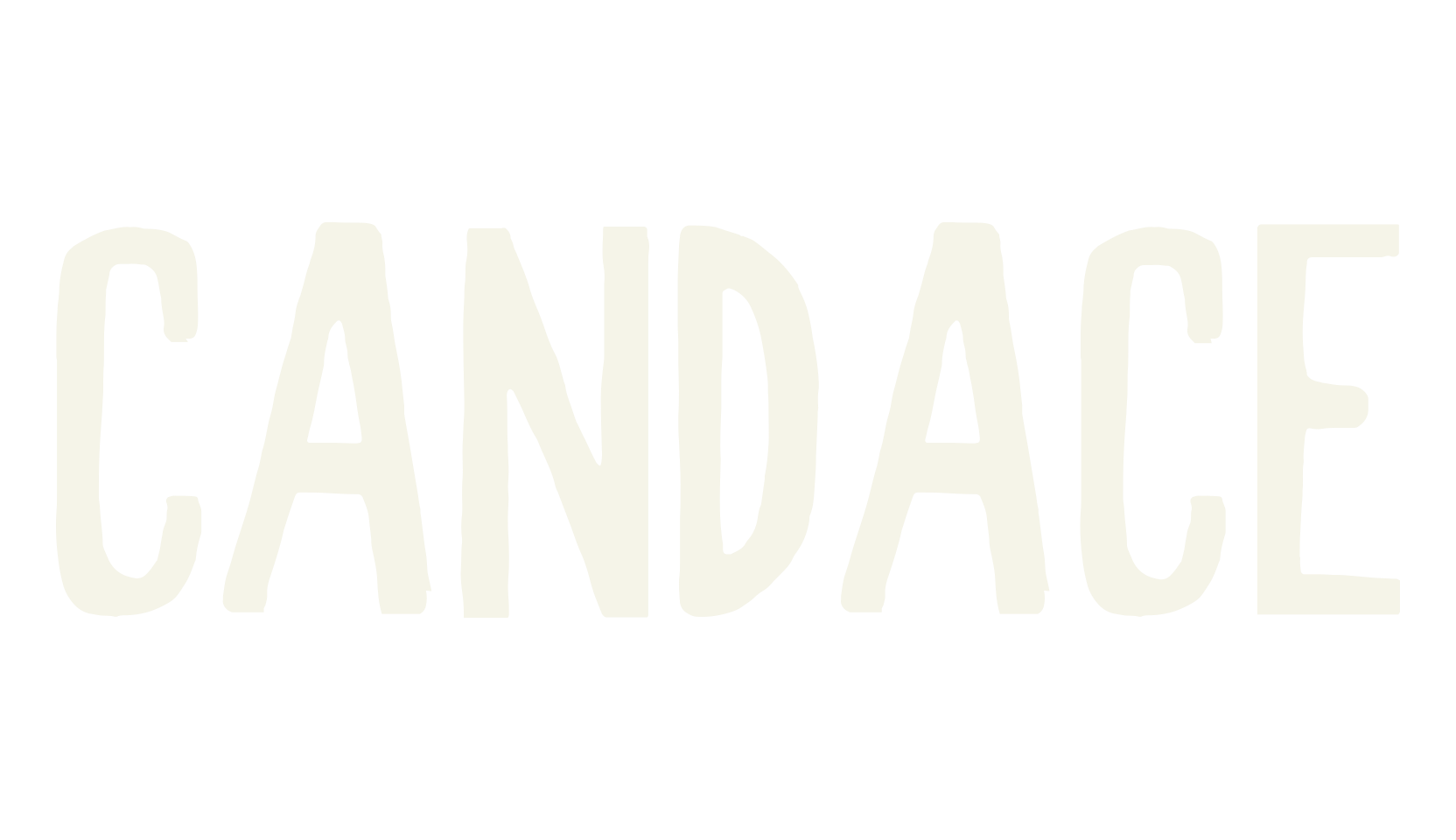 Candace, handwriting font preview