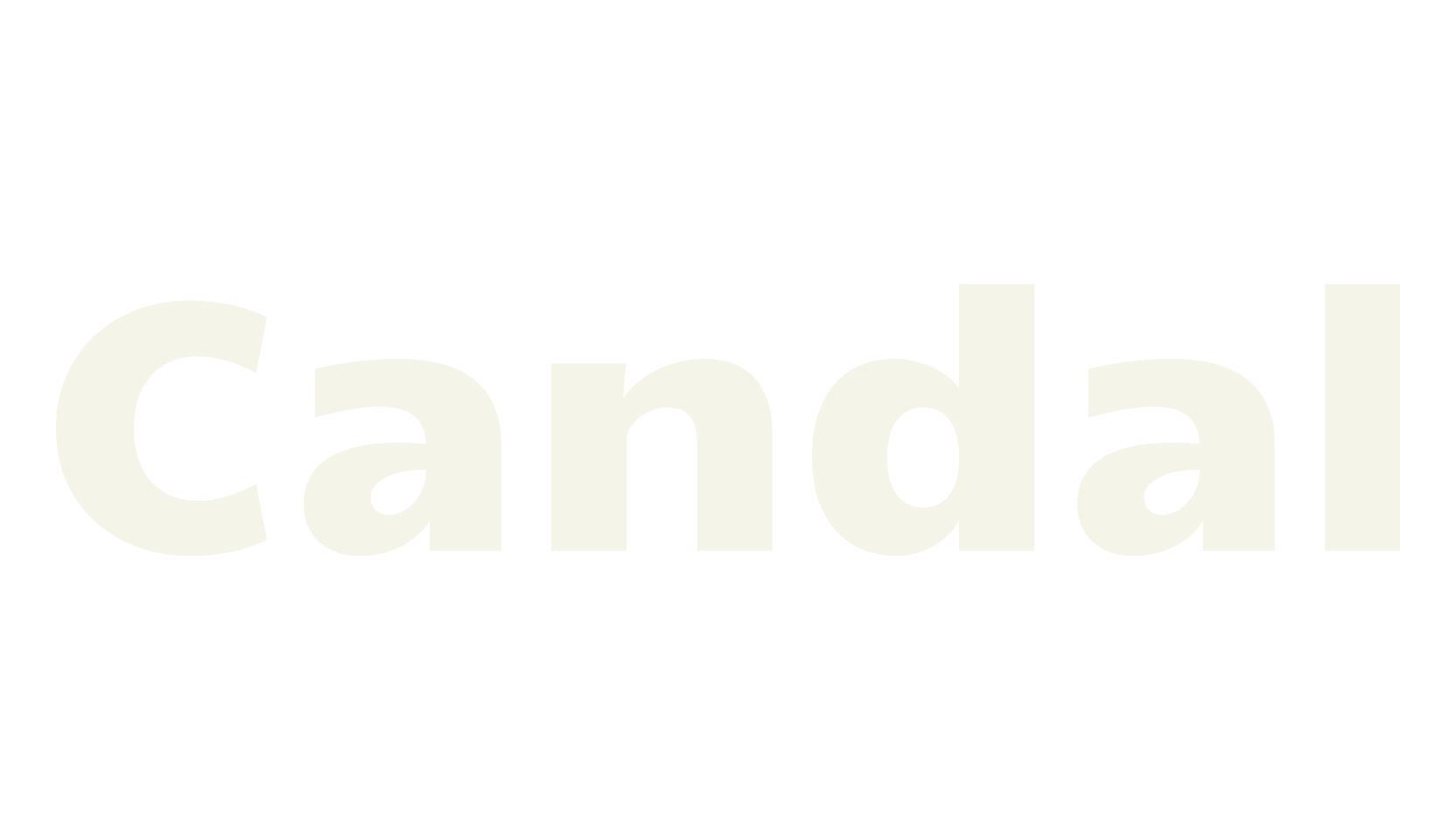 Candal, antique font preview
