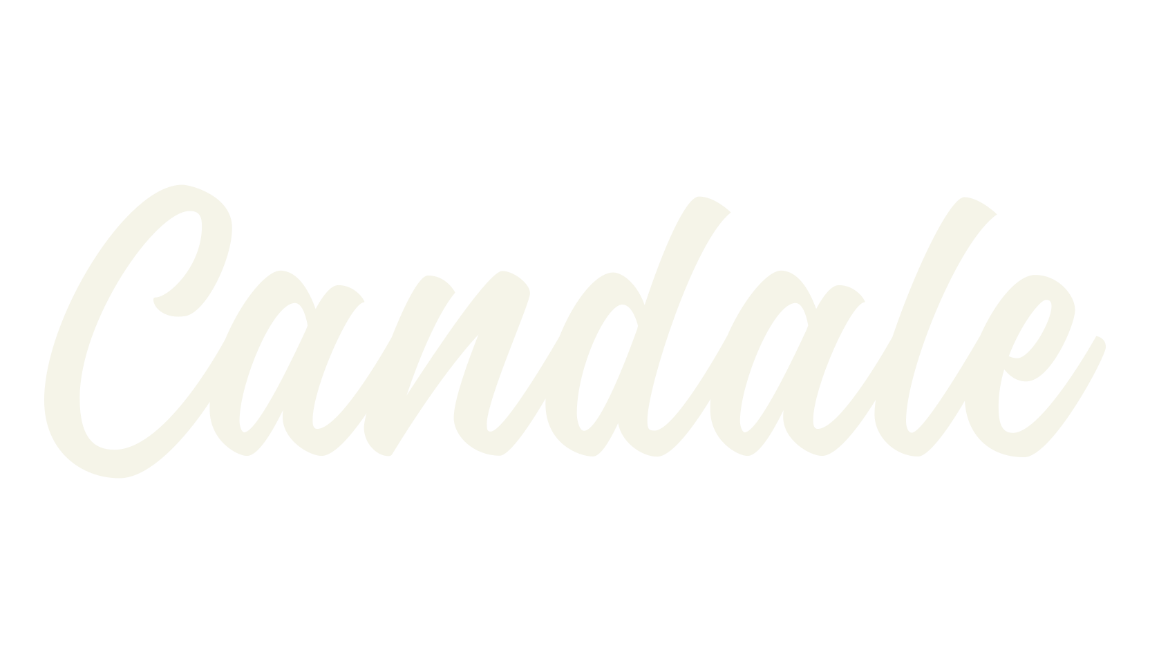 Candale, calligraphy font preview