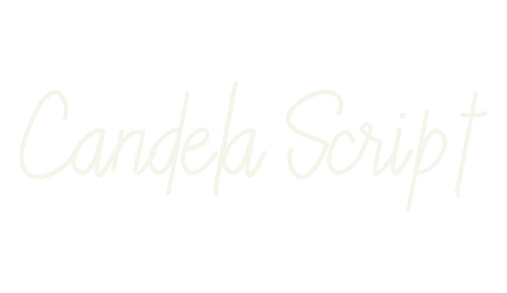 Candela Script, script font preview