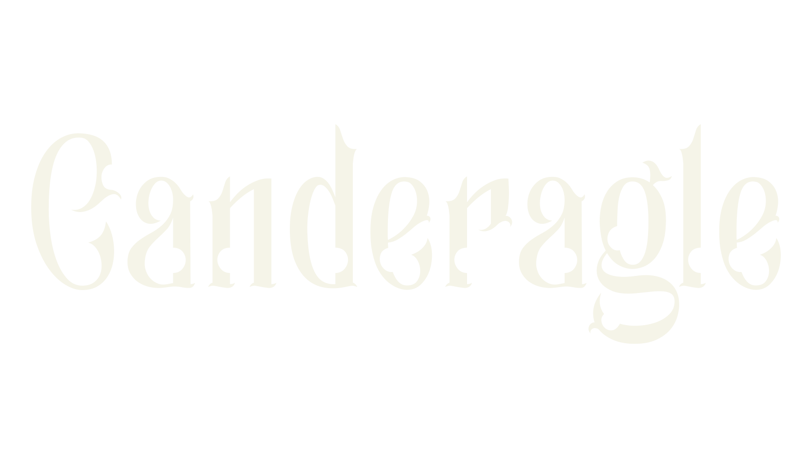 Canderagle, tattoo font preview