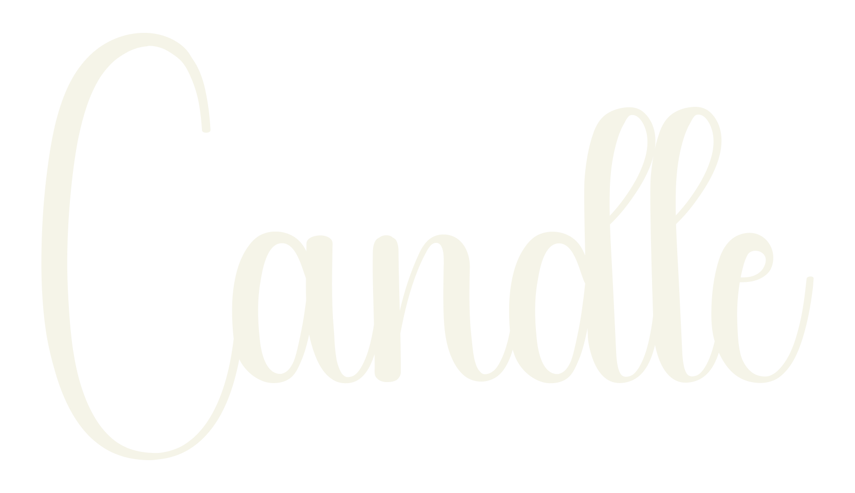 Candle, calligraphy font preview