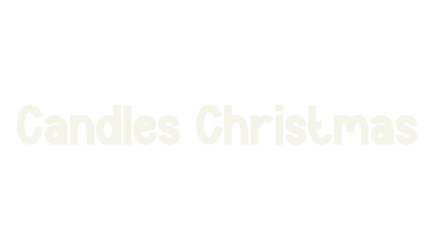 Candles Christmas, script font preview