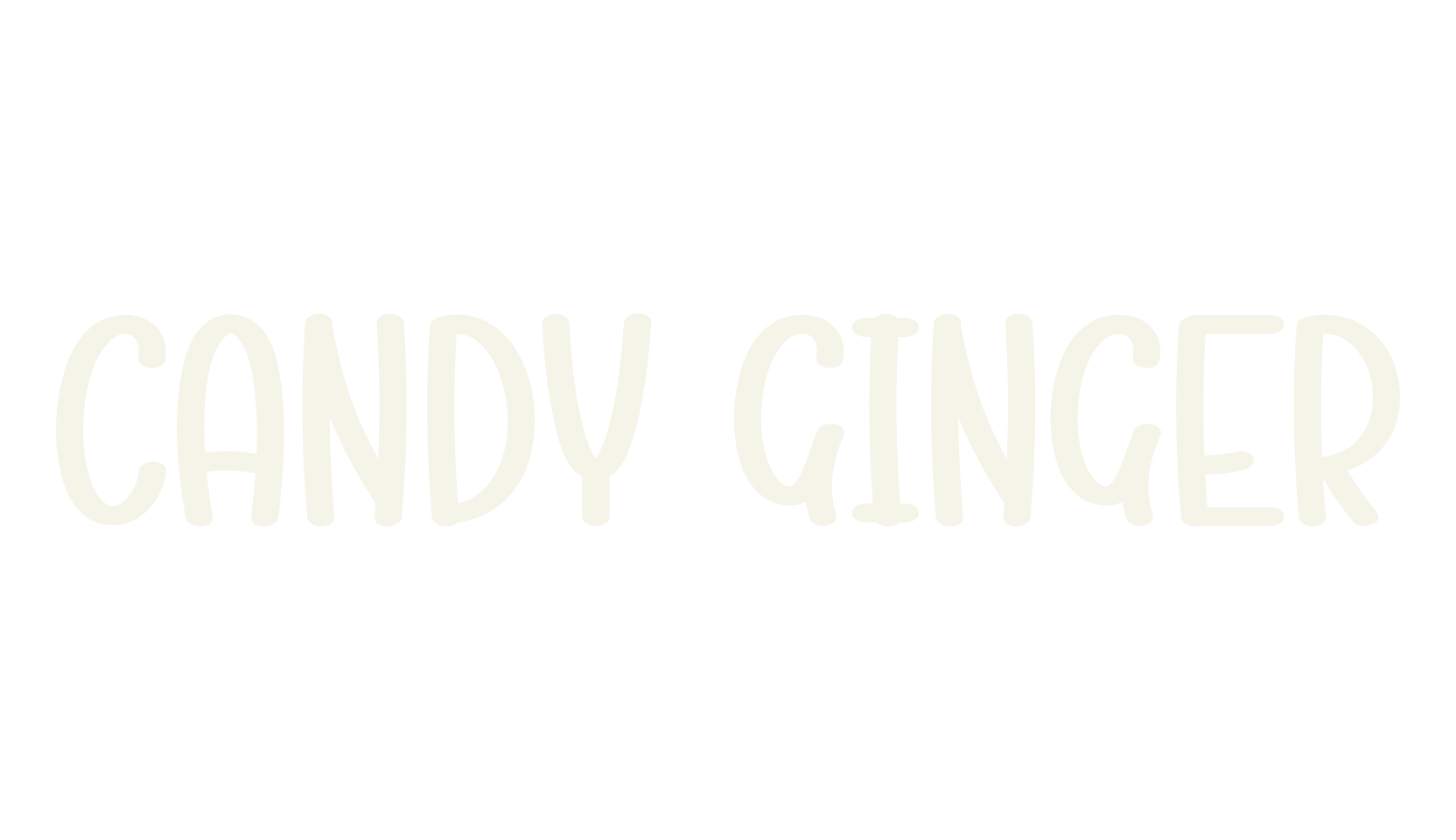 Candy Ginger, script font preview