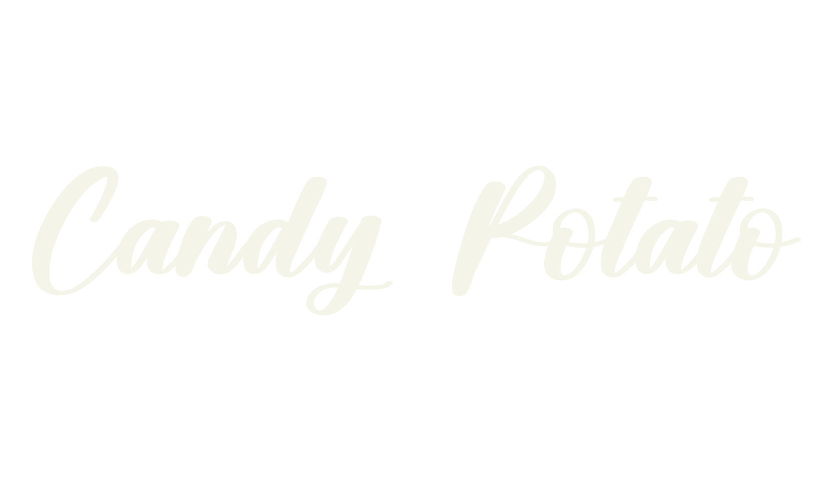 Candy Potato, birthday font preview