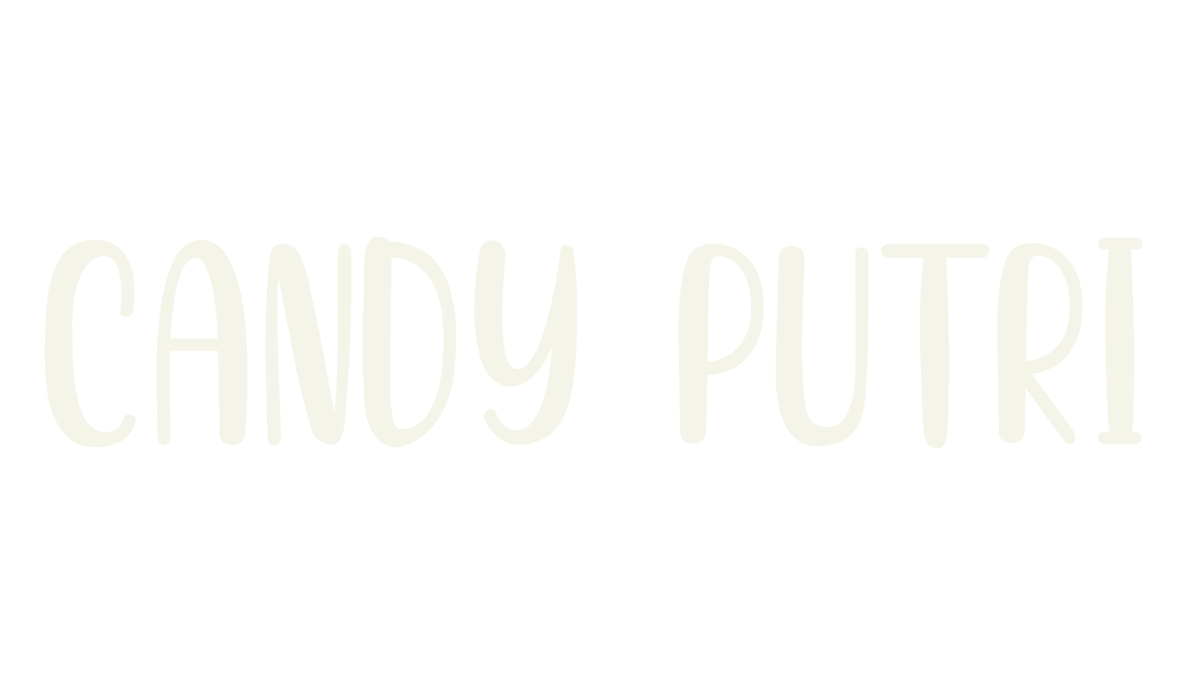 CANDY PUTRI, children font preview