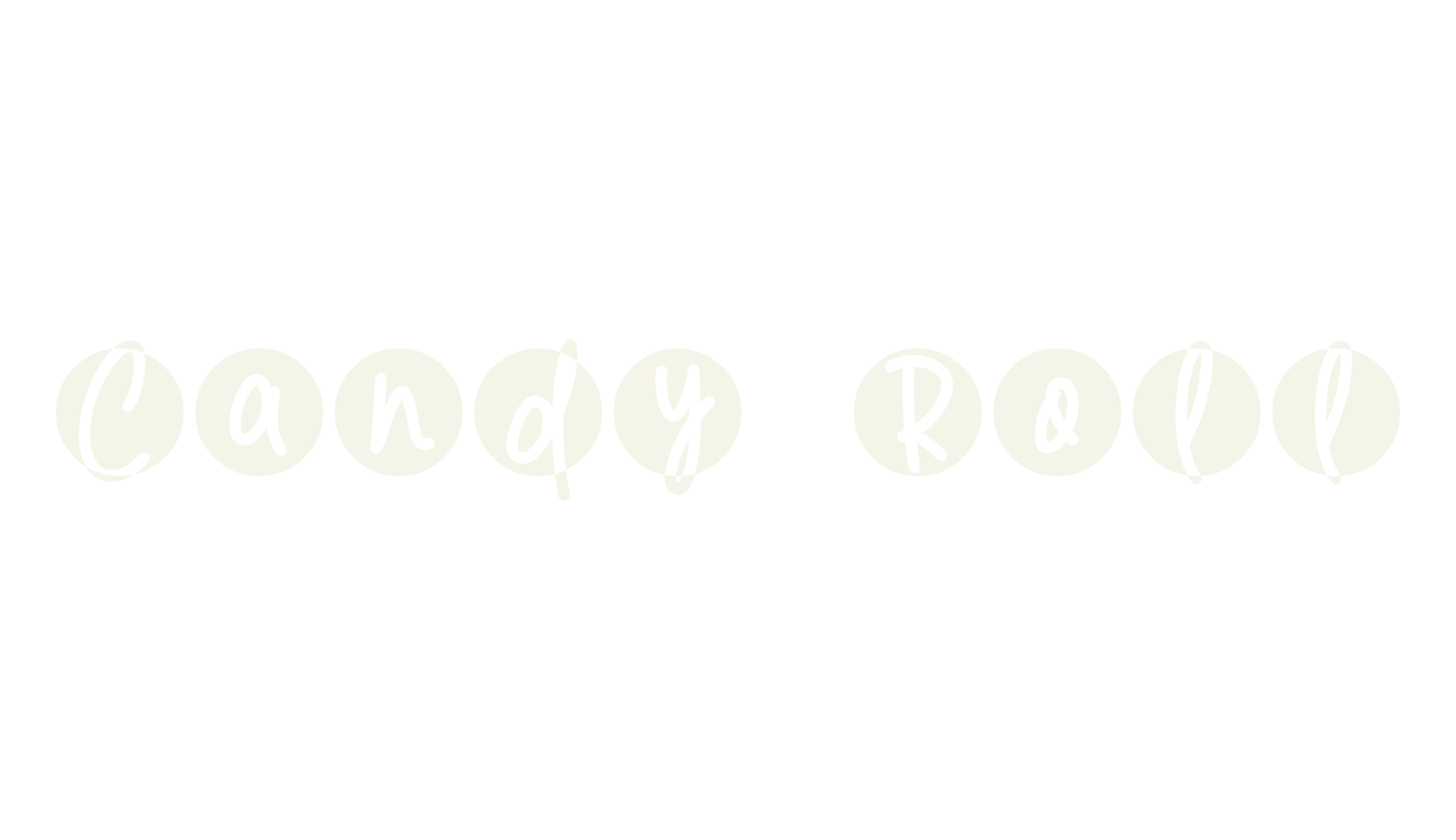Candy Roll, candy font preview