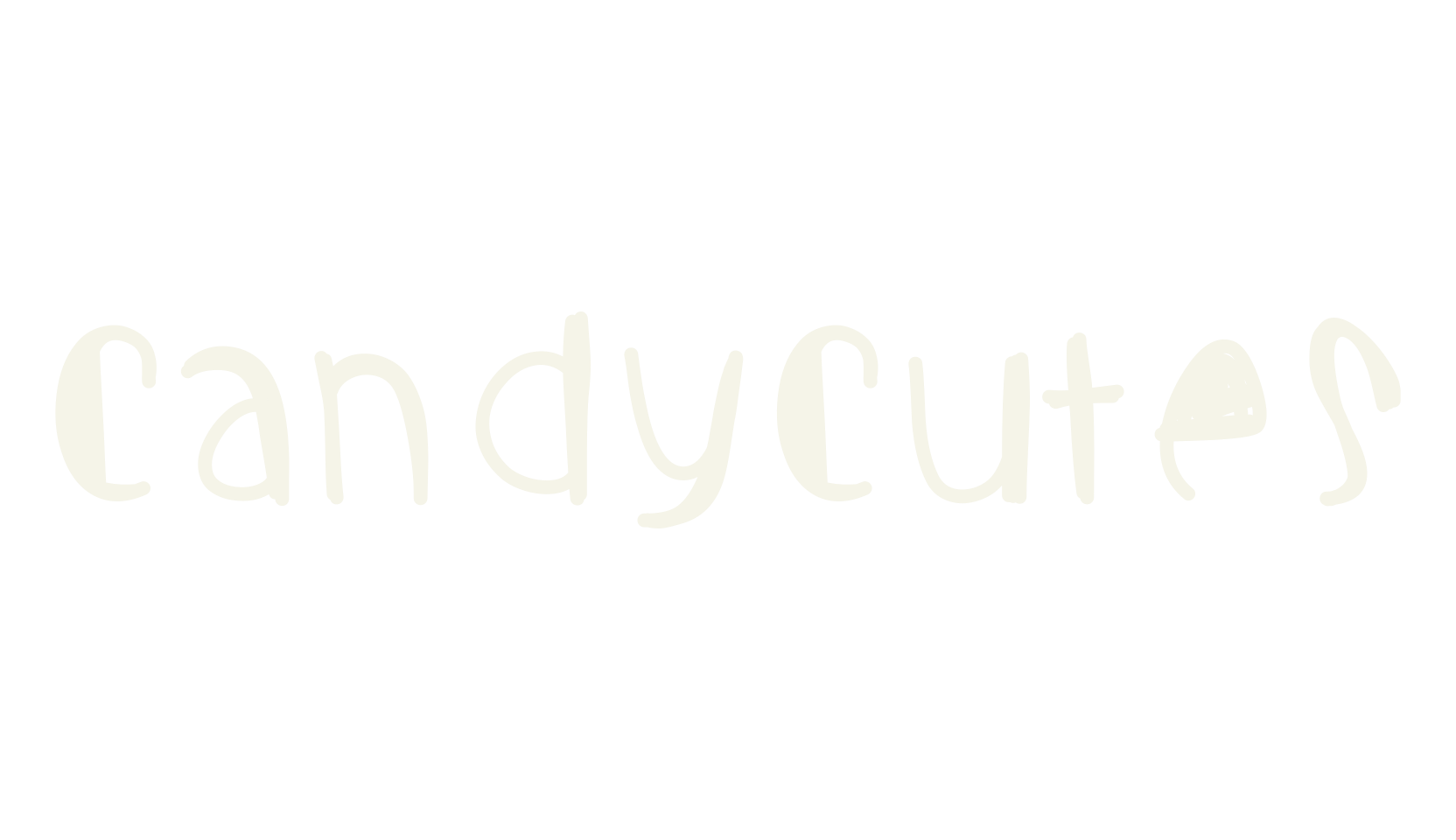 Candycutes, handwritten font preview