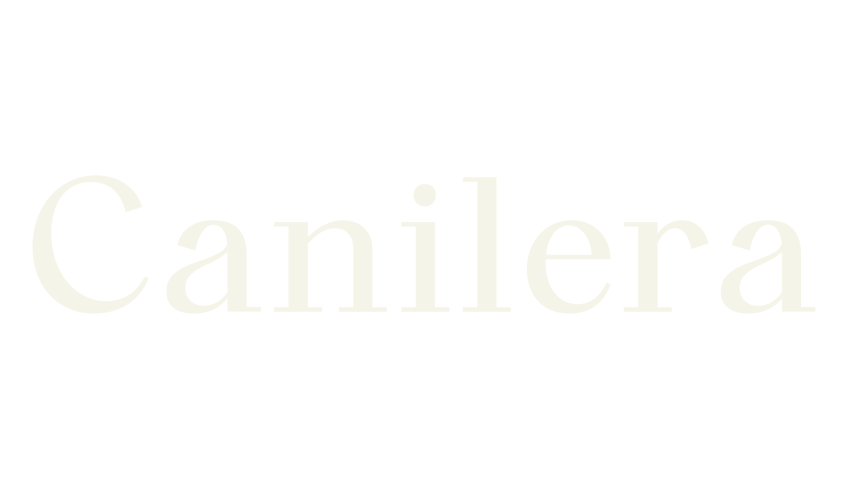Canilera, serif font preview