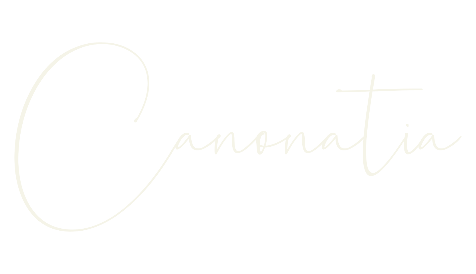 Canonatia, logo font preview