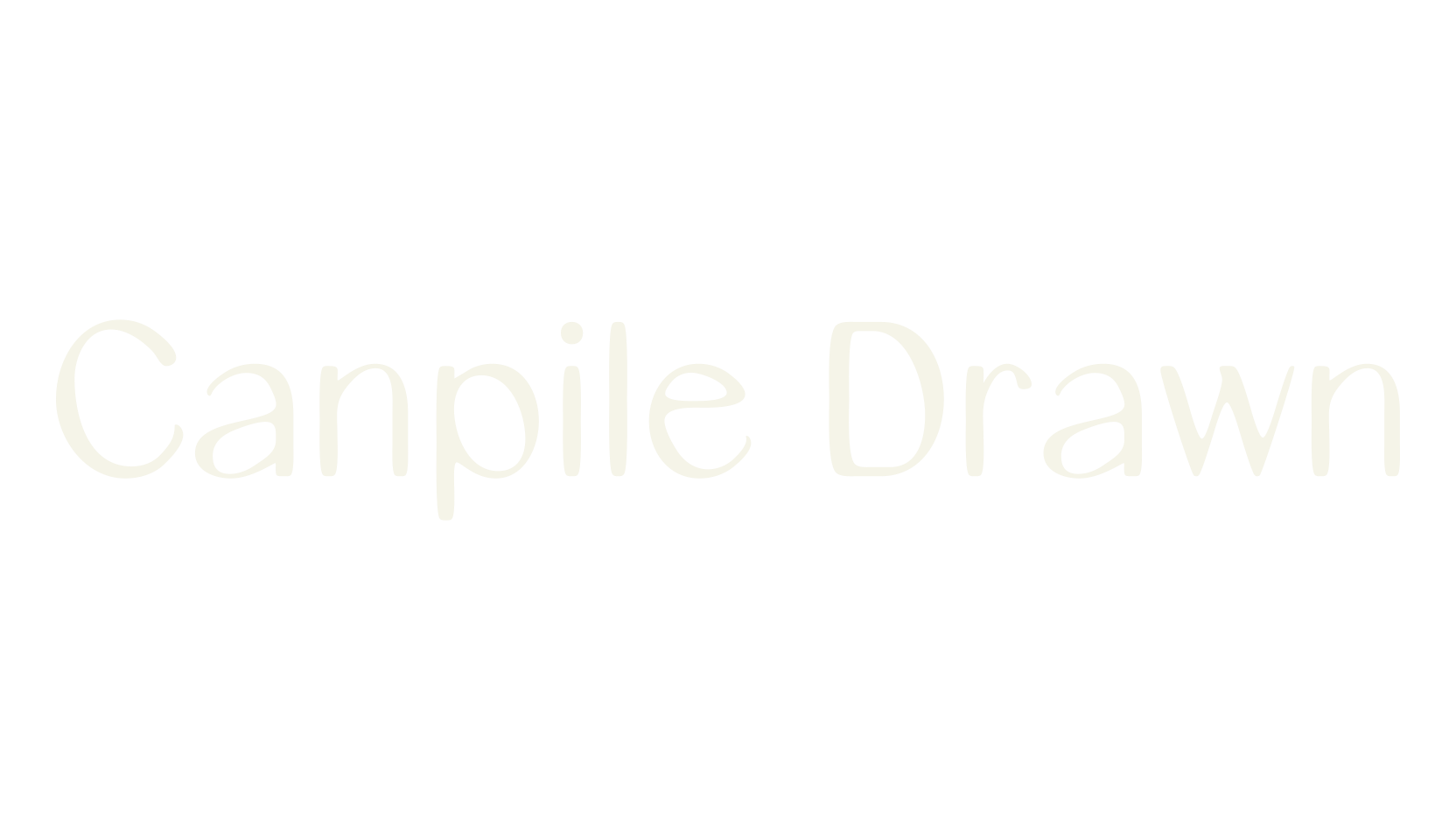 Canpile Drawn, artistic font preview