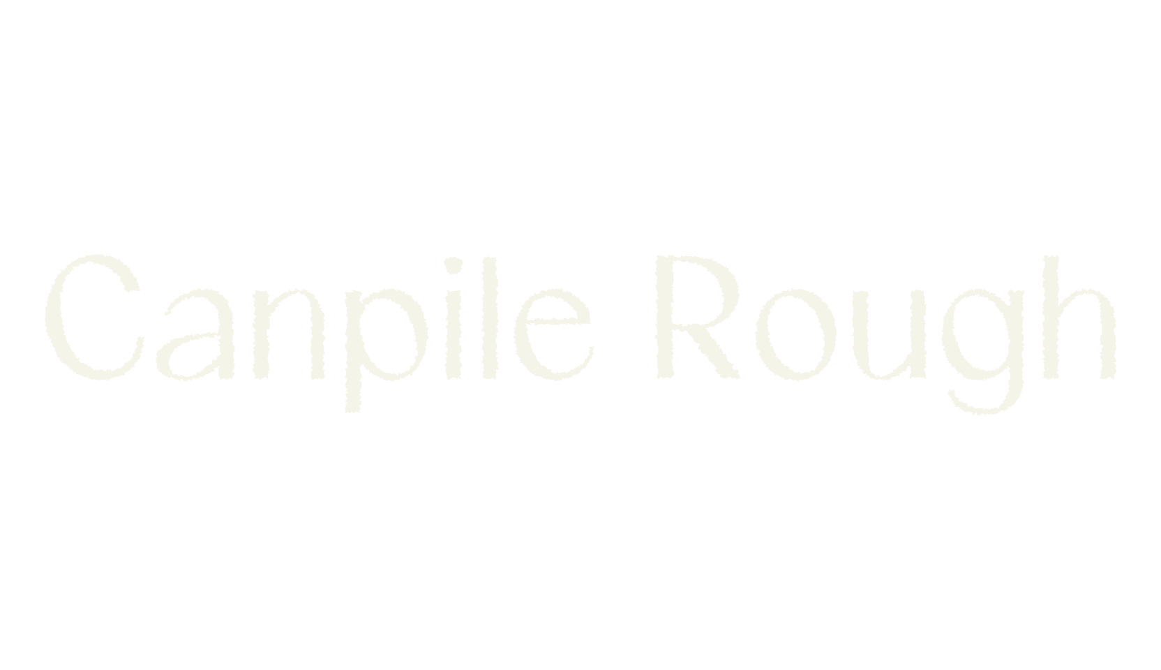Canpile Rough, elegant font preview