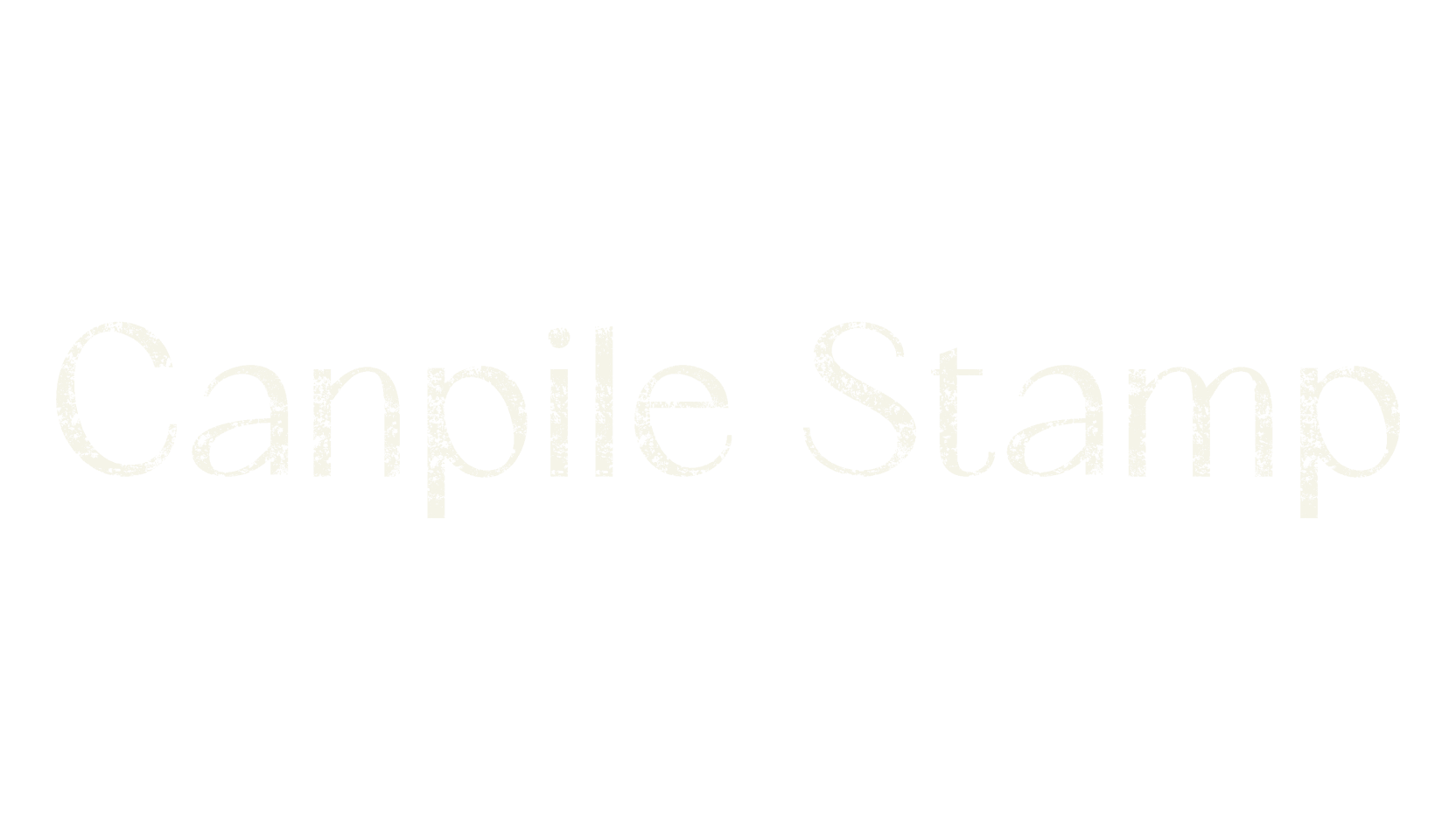 Canpile Stamp, vintage font preview
