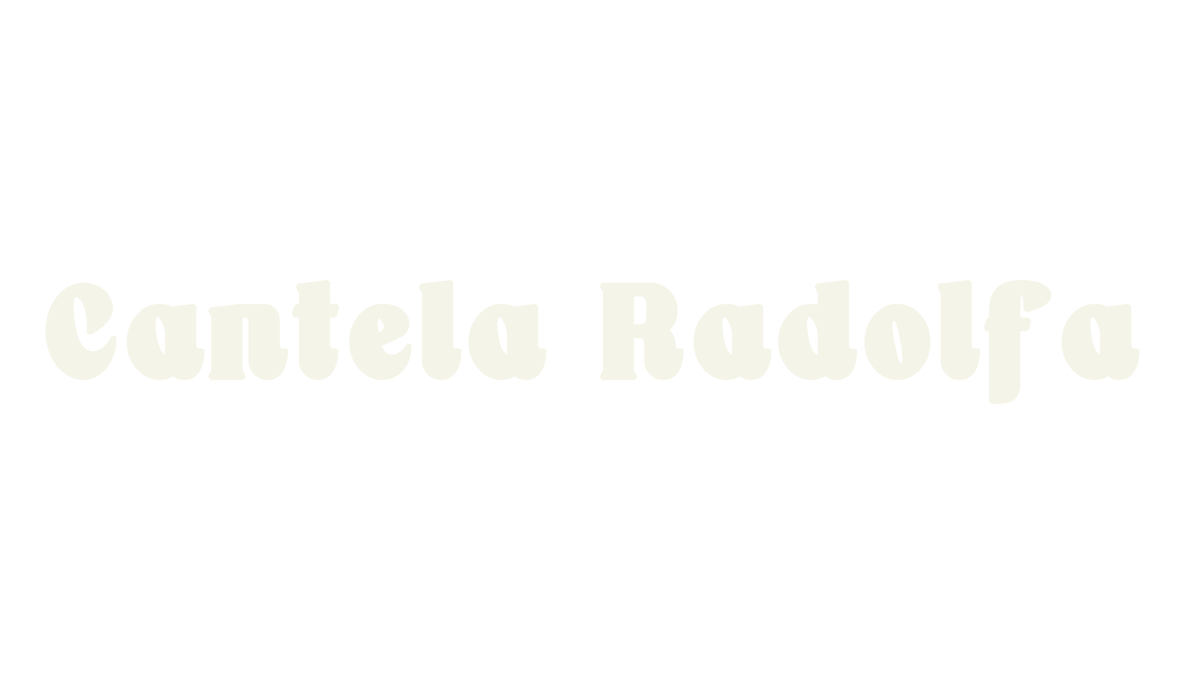 Cantela Radolfa, cute font preview