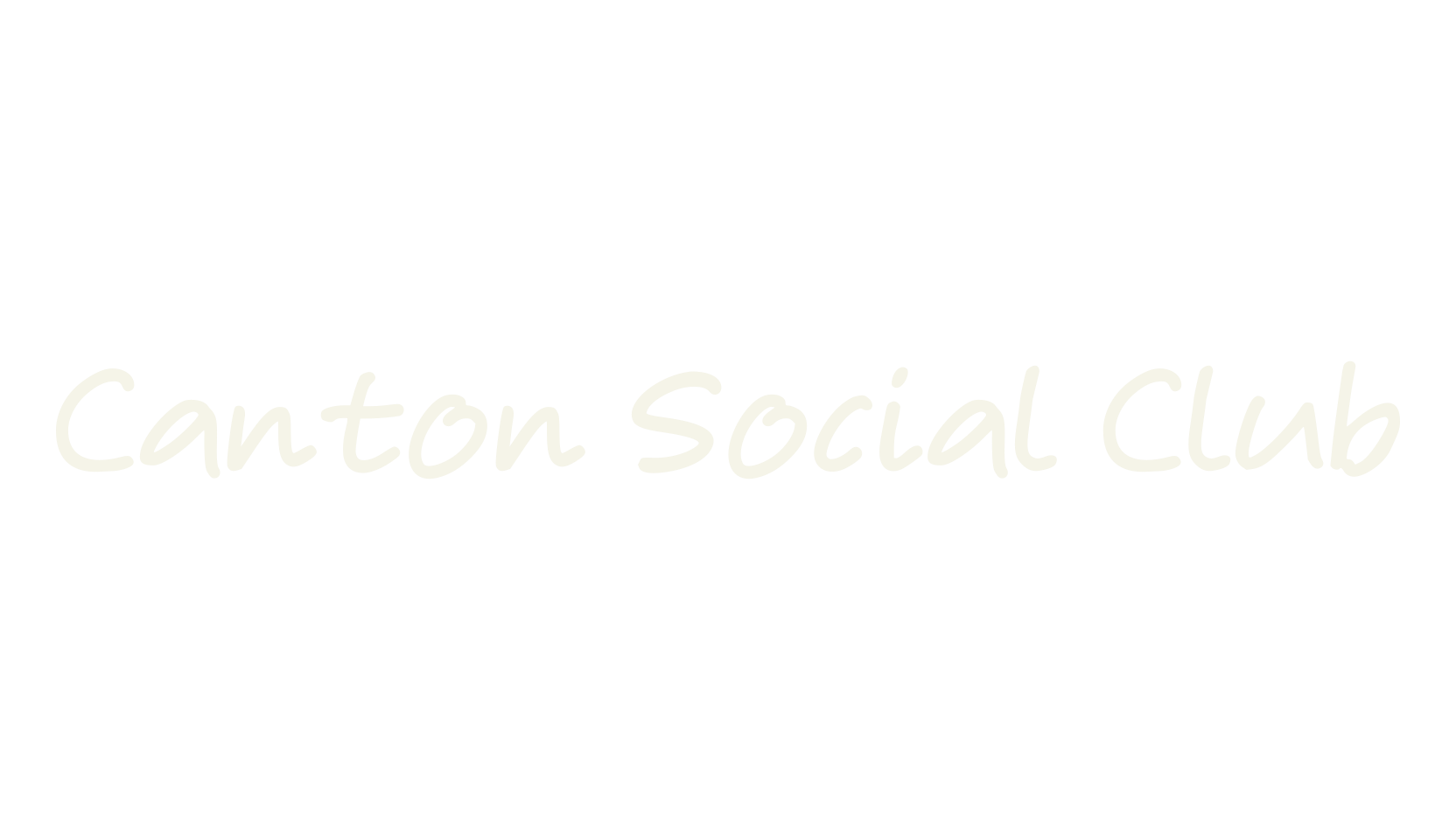 Canton Social Club, cursive font preview
