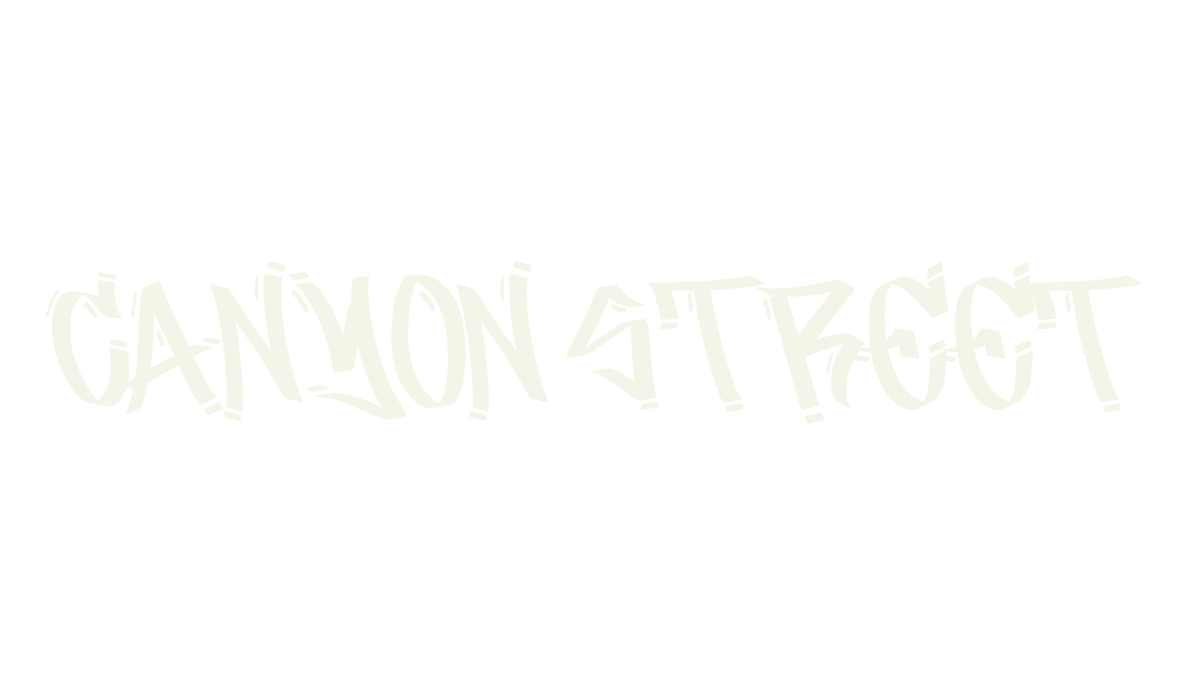 Canyon Street, graffiti font preview