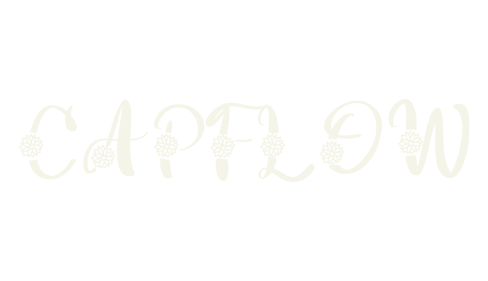 Capflow, flower font preview