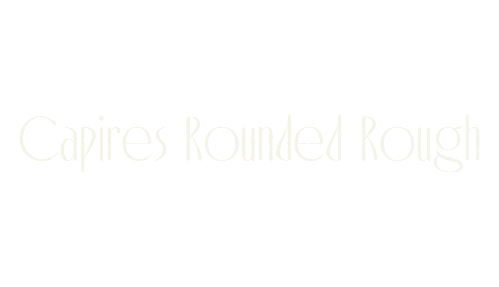 Capires Rounded Rough, art deco font preview