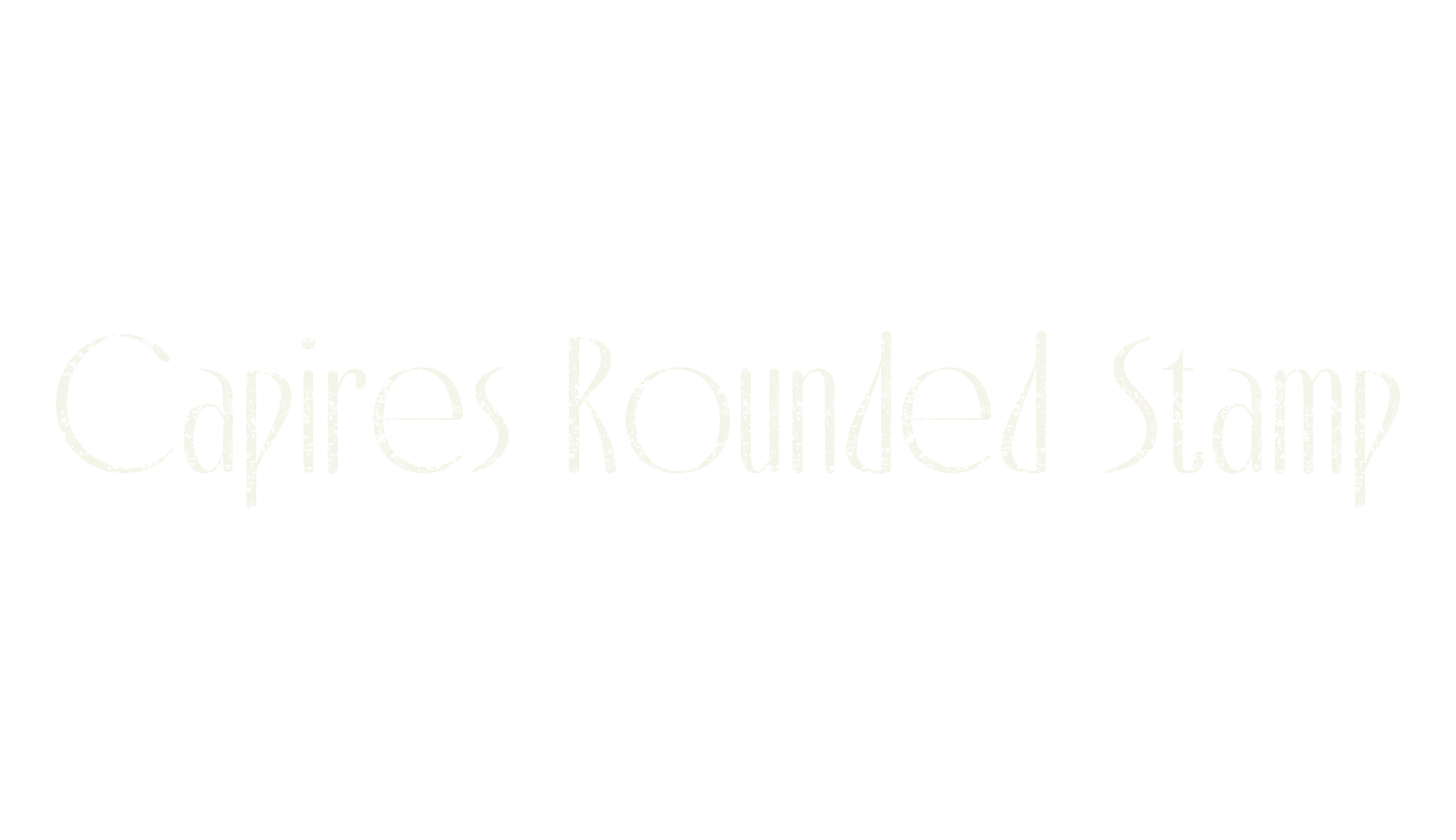 Capires Rounded Stamp, vintage font preview