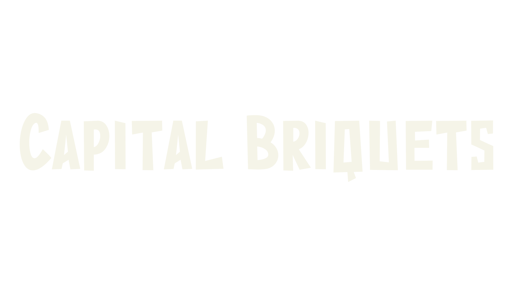 Capital Briquets, food font preview