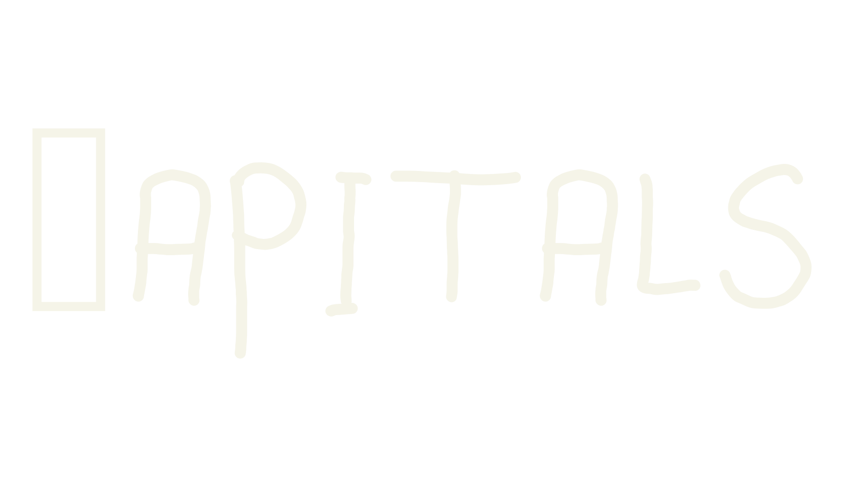 Capitals, display font preview
