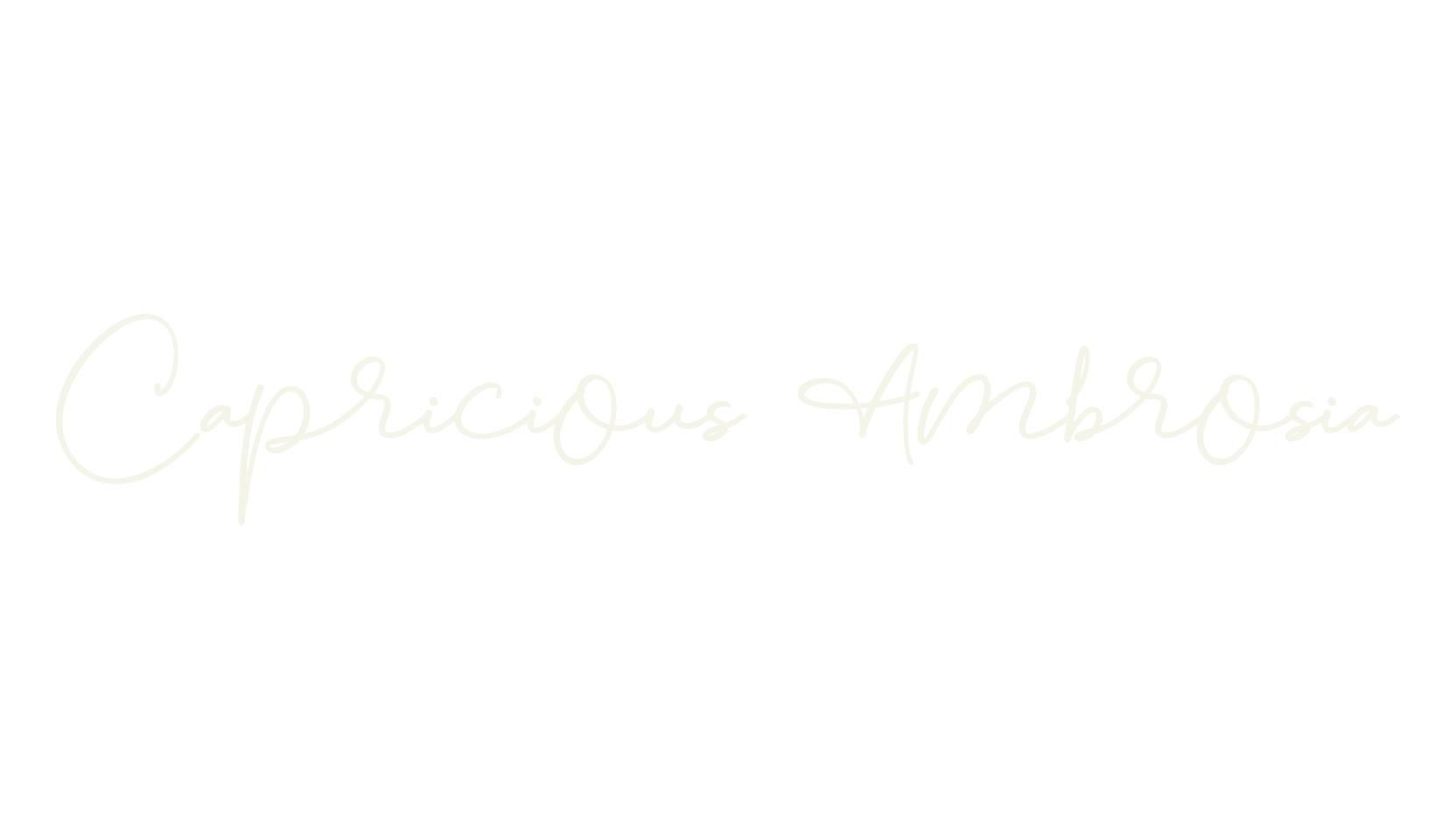 Capricious Ambrosia, handwriting font preview