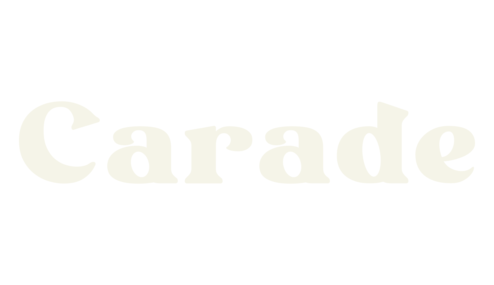 Carade, serif font preview