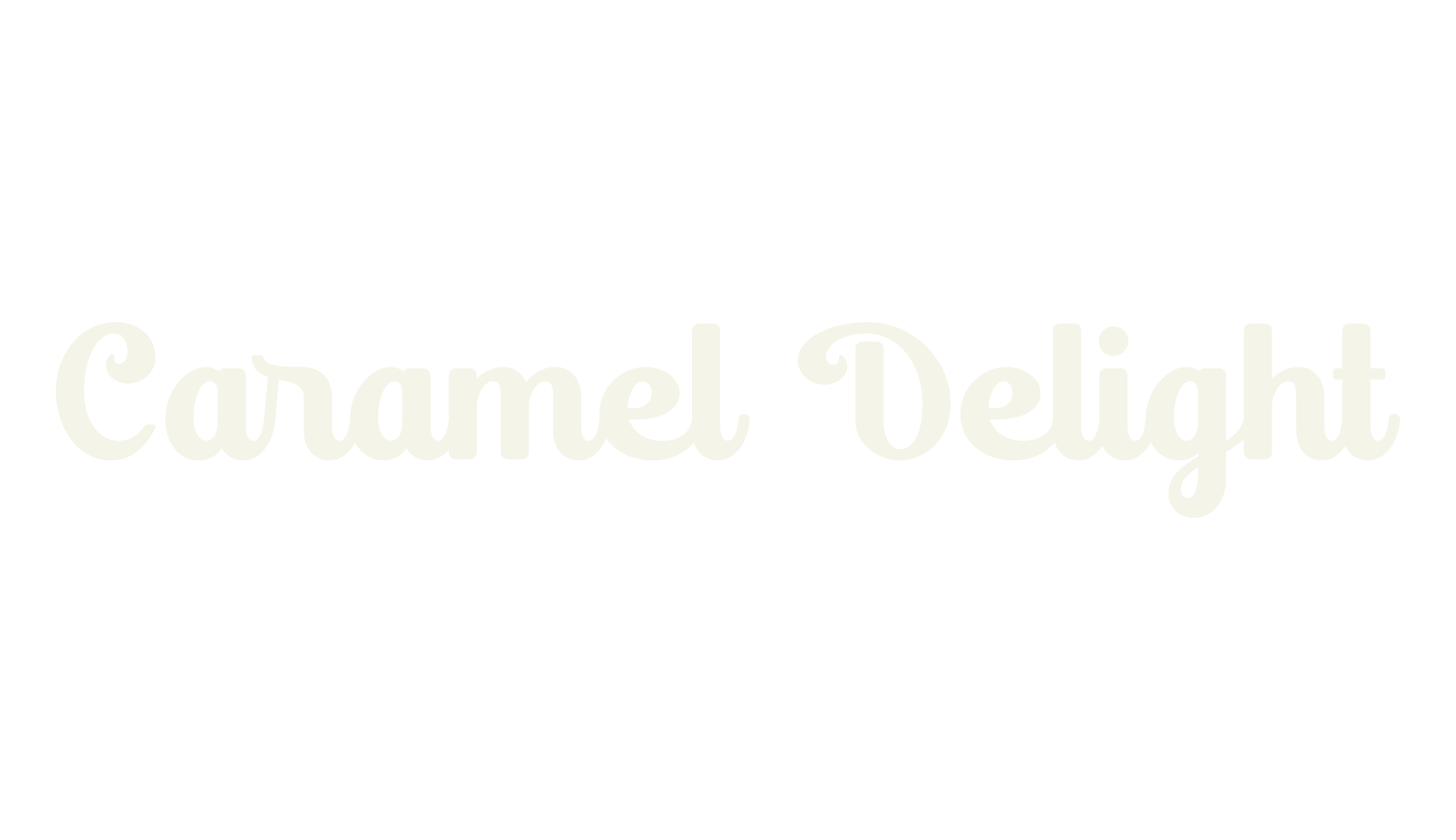 Caramel Delight, handwriting font preview