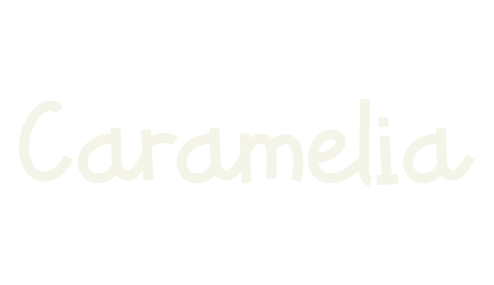 Caramelia, birthday font preview