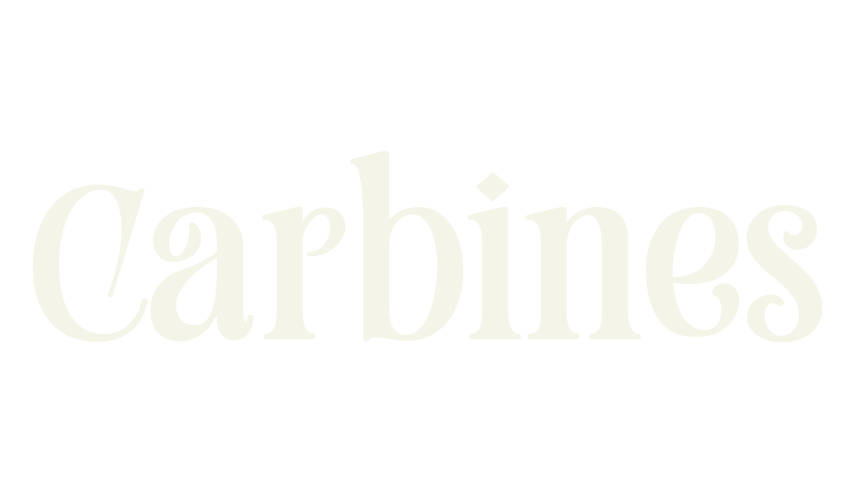 Carbines, serif font preview