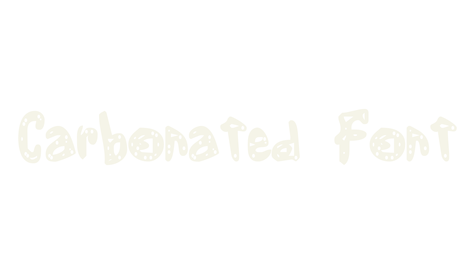 Carbonated Font, display font preview