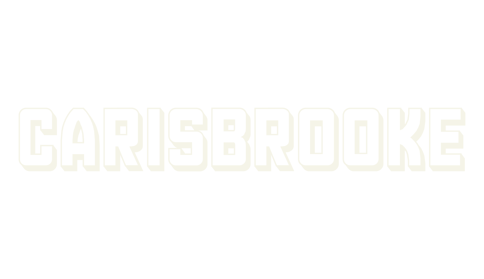 Carisbrooke, 3d font preview