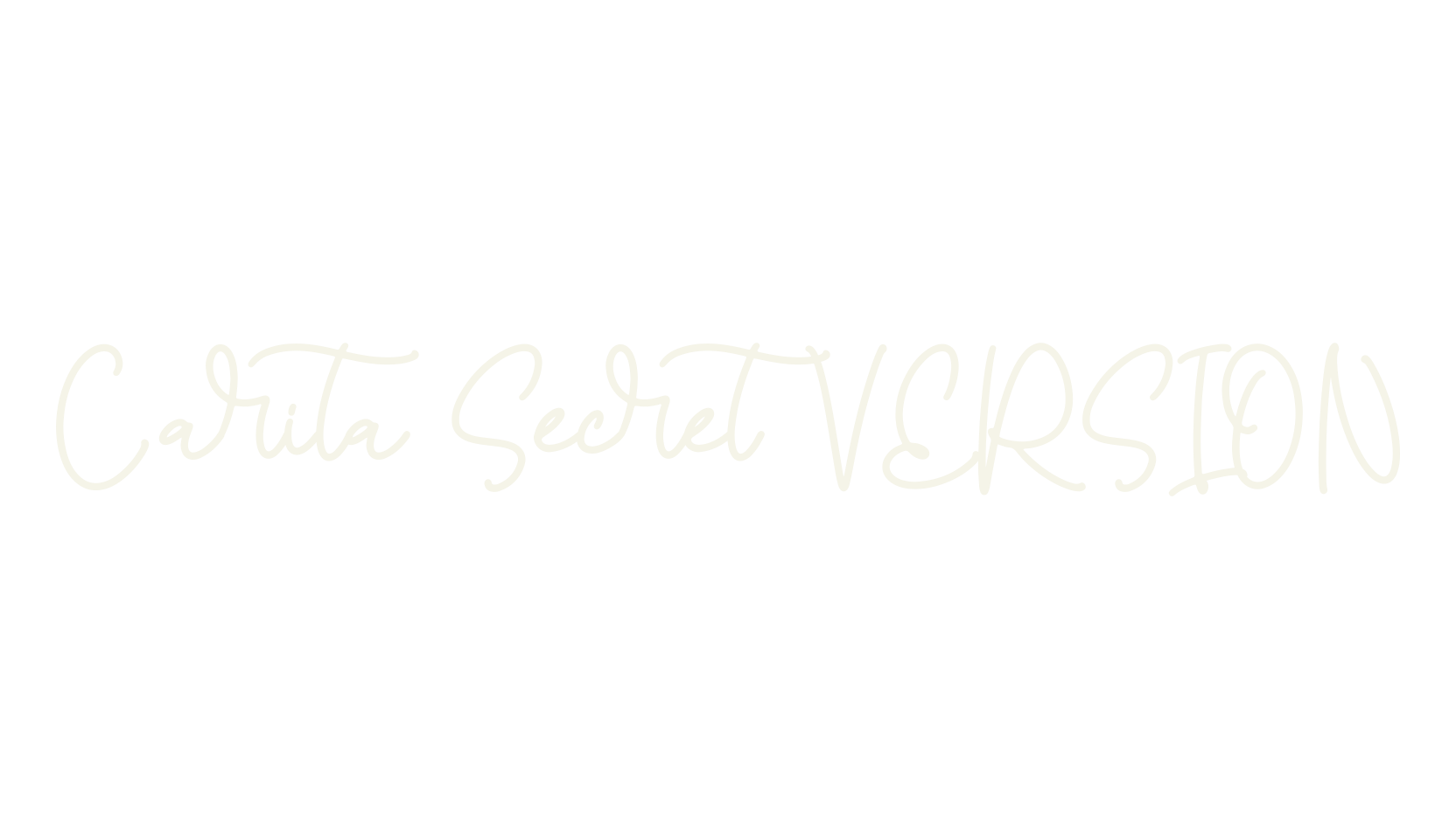 Carita Secret VERSION, script font preview