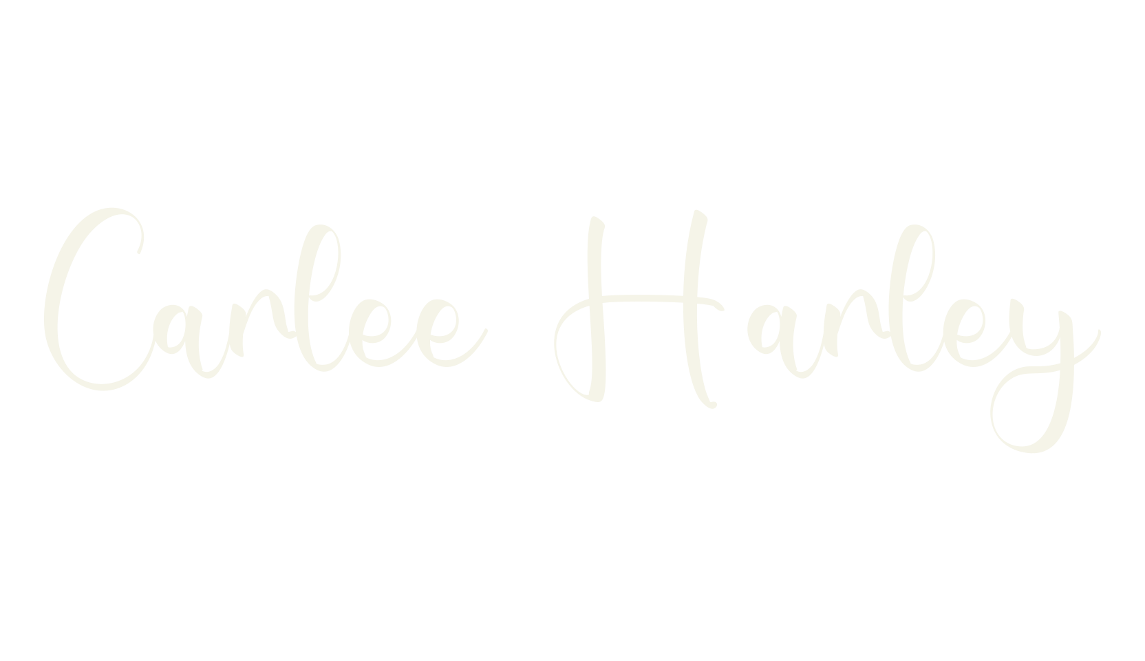 Carlee Harley, calligraphy font preview