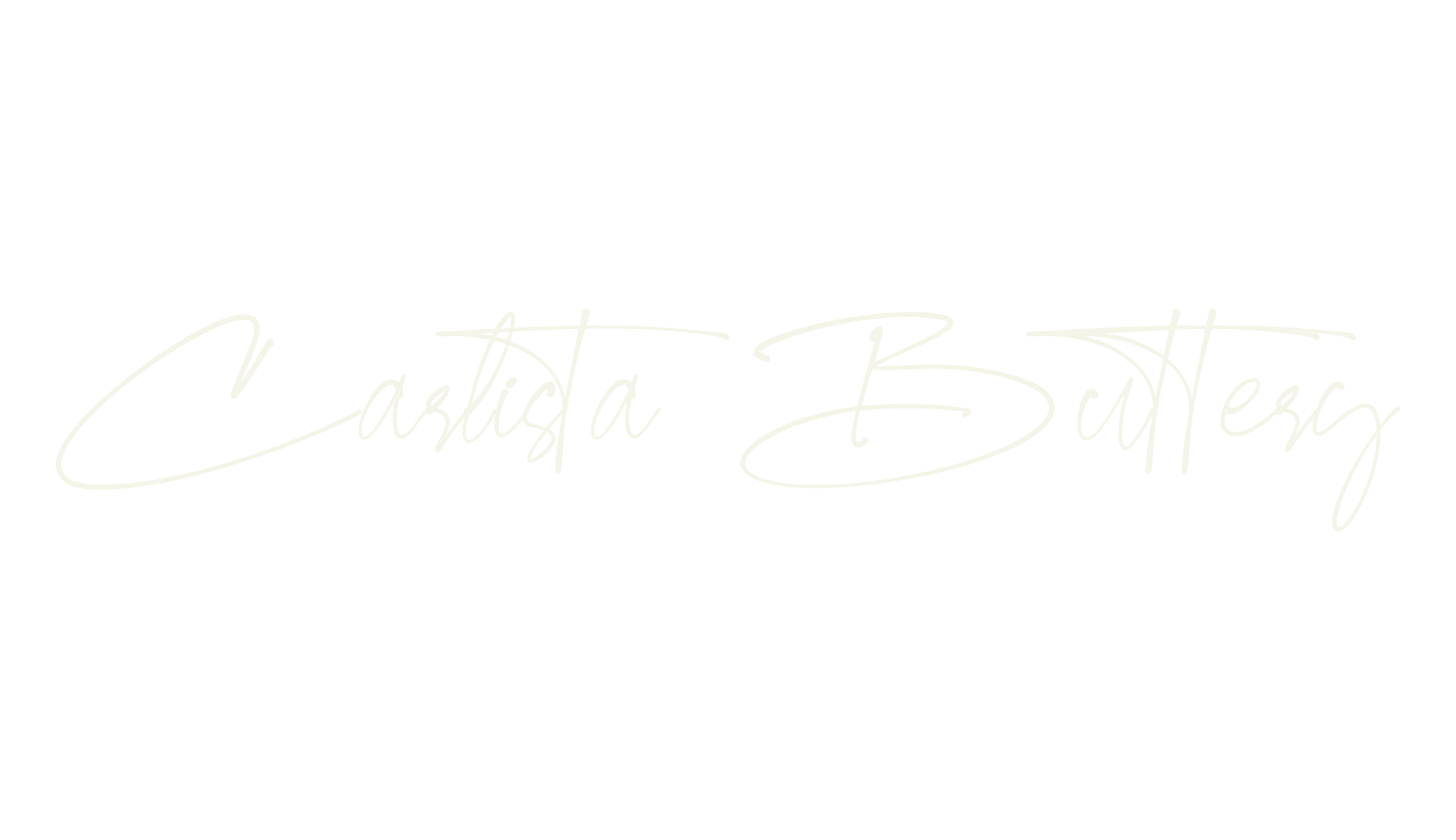 Carlista Buttery, cursive font preview