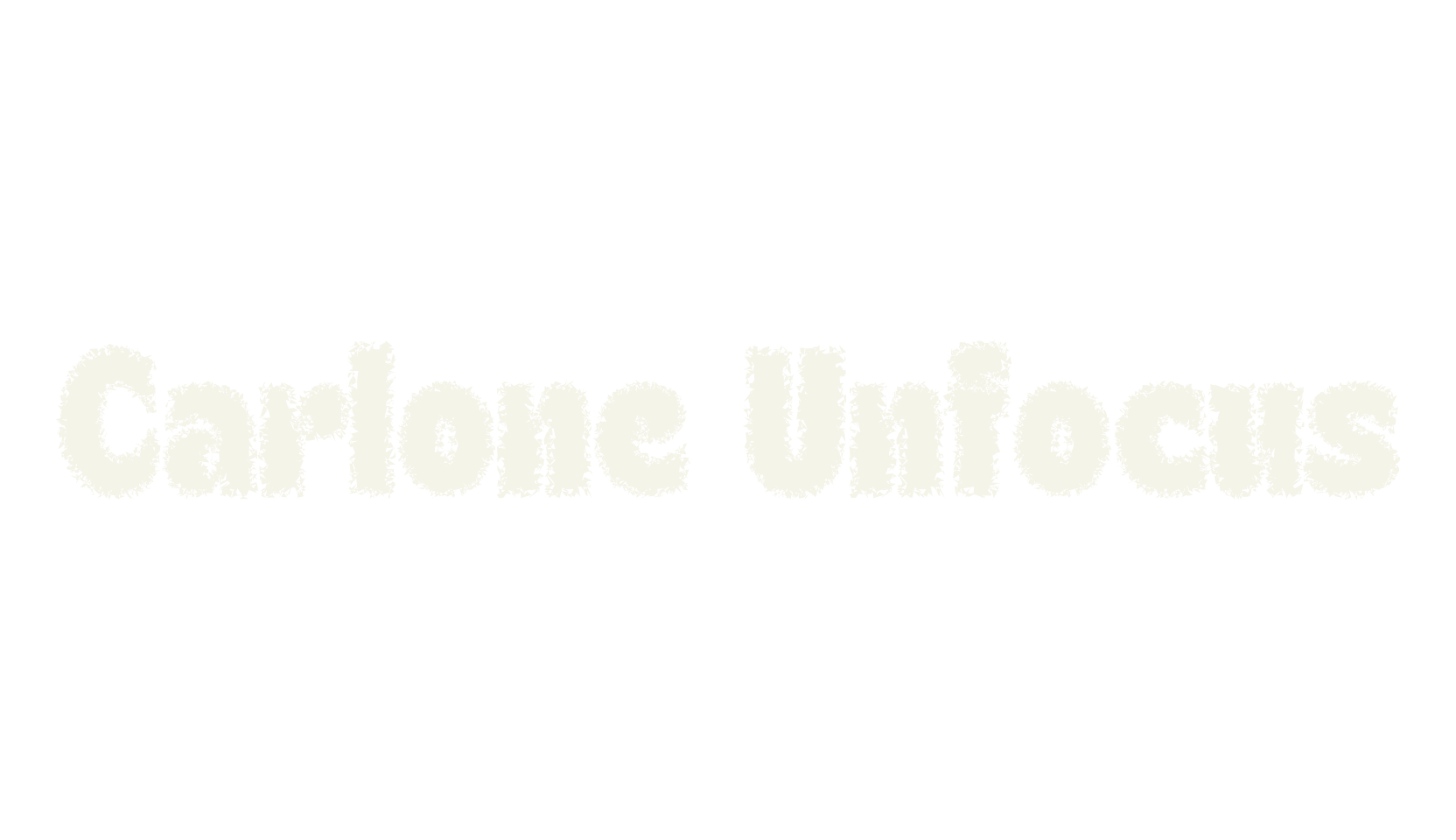 Carlone Unfocus, album cover font preview