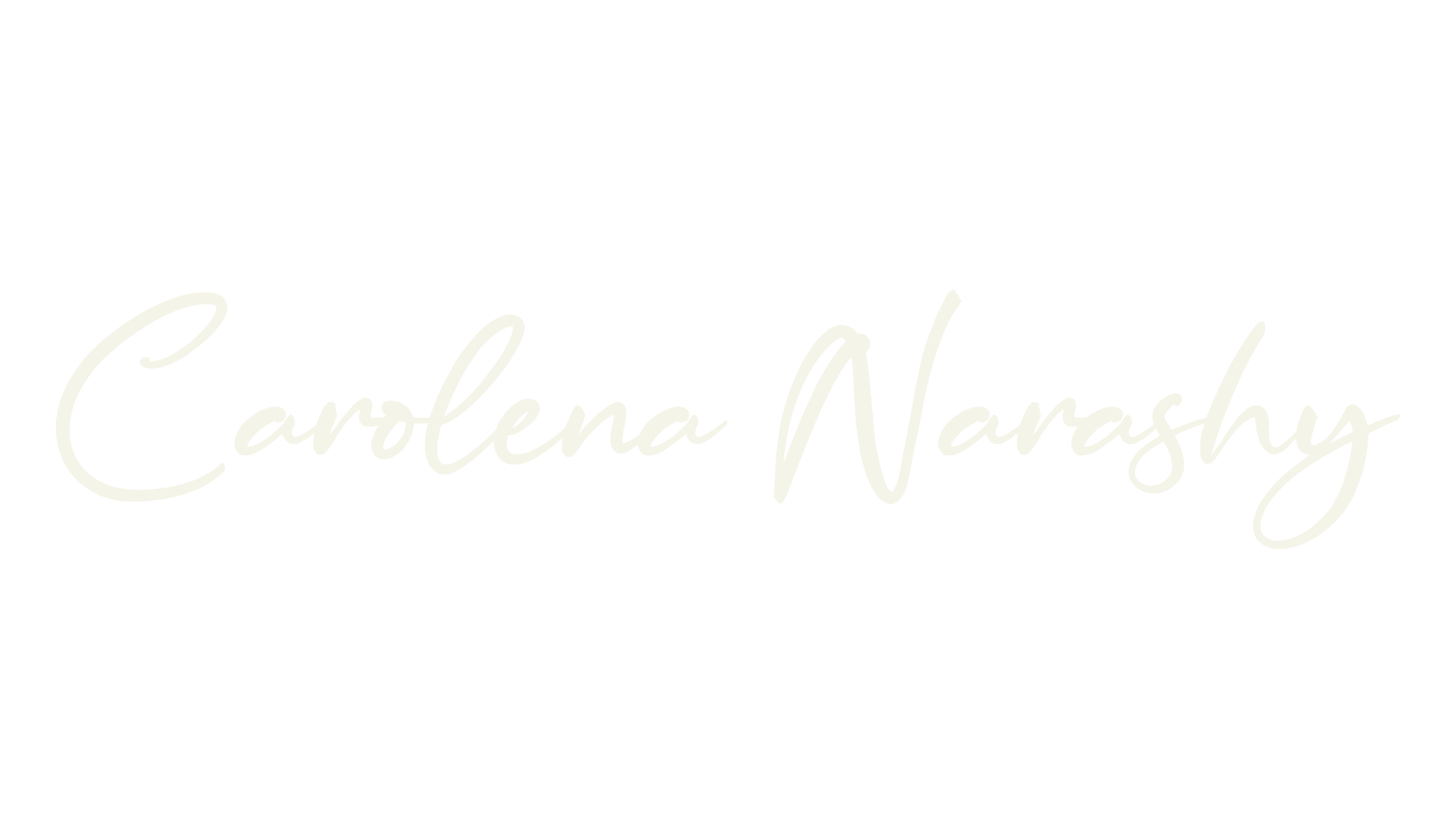 Carolena Narashy, cursive font preview