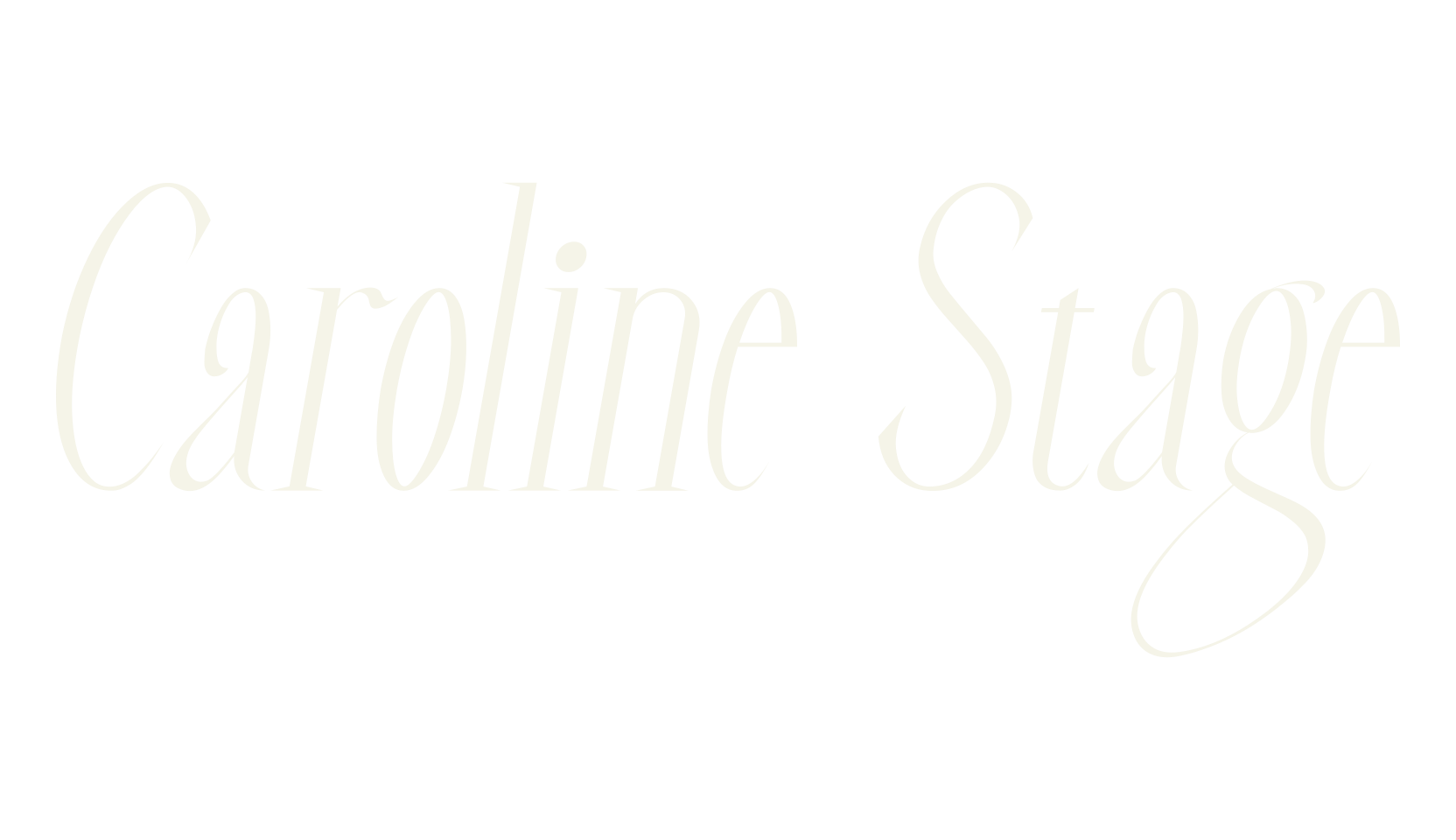 Caroline Stage, italic font preview