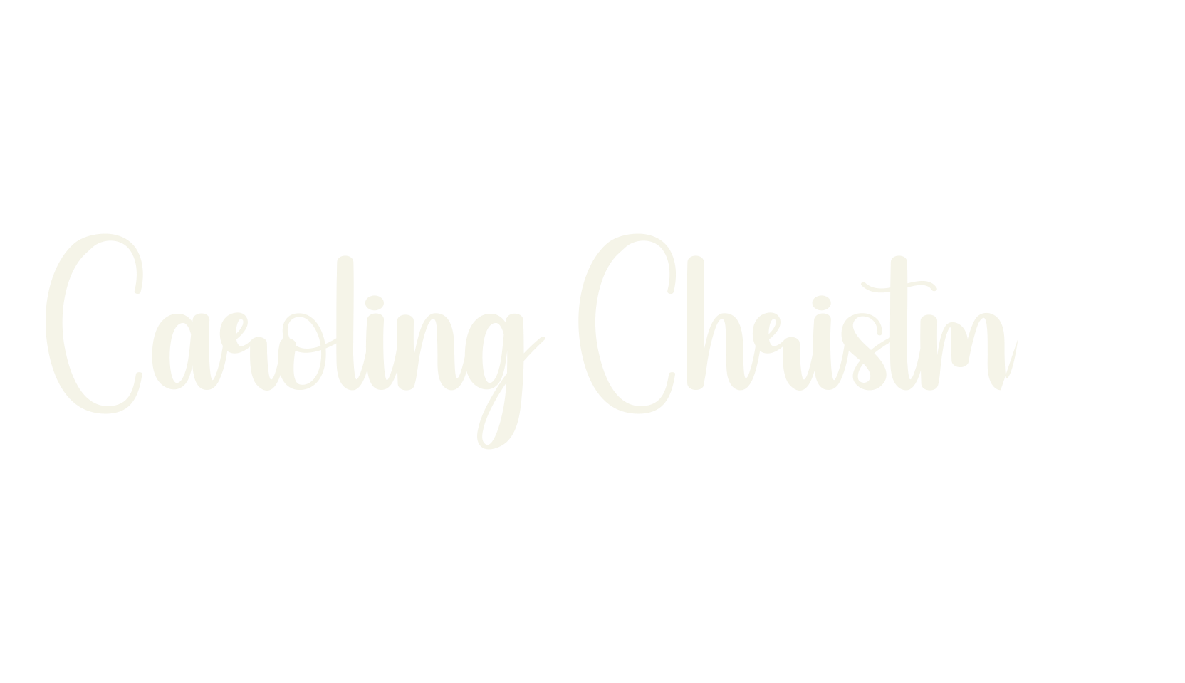 Caroling Christmas, calligraphy font preview