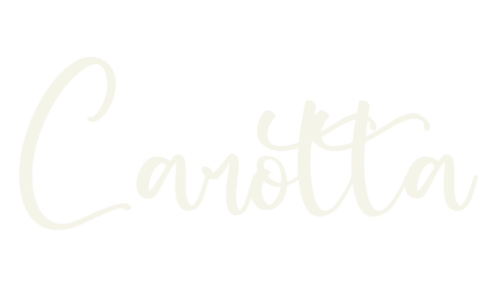 Carotta, script font preview